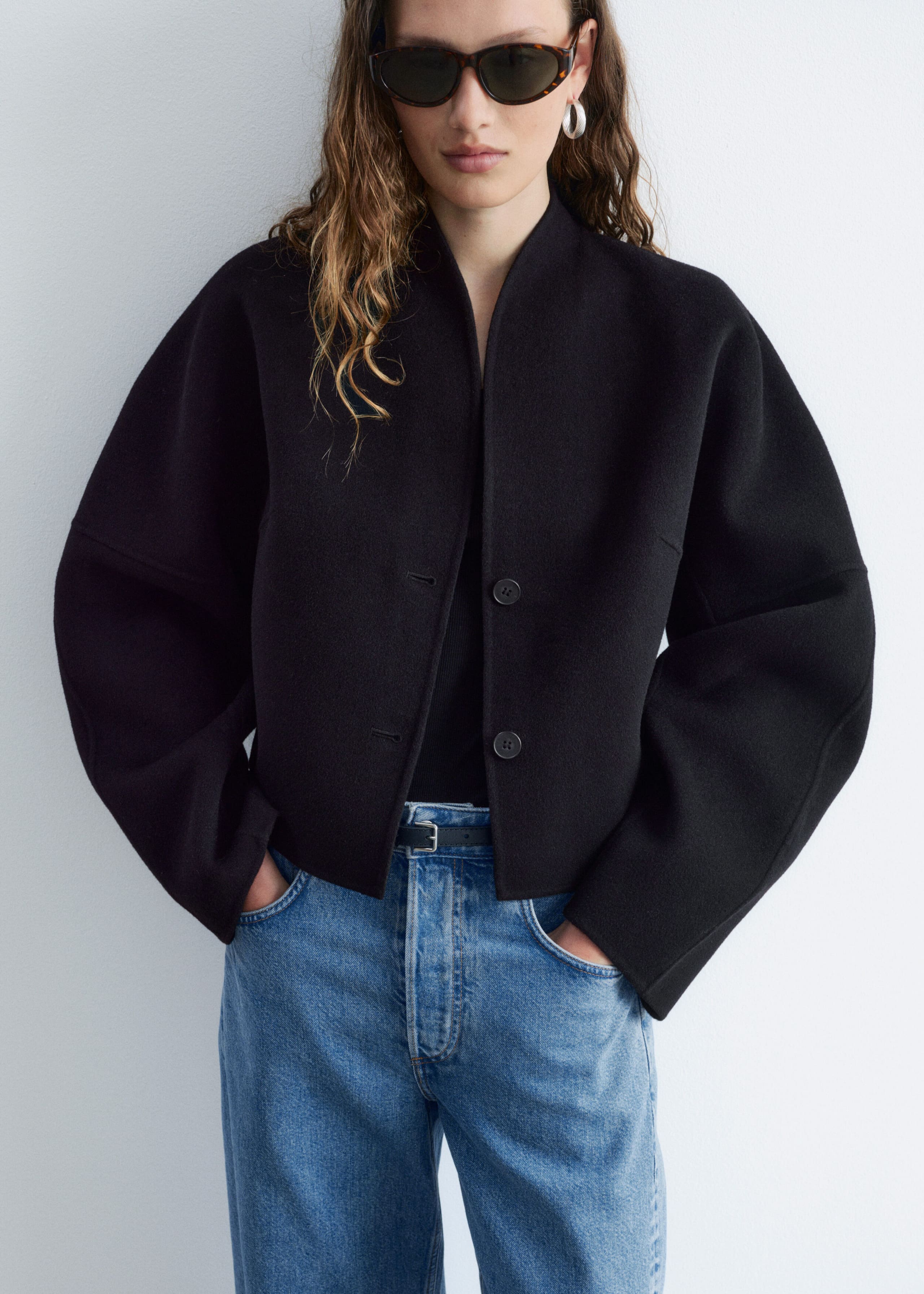 Wool Doublé Jacket - Brown - Lookbook