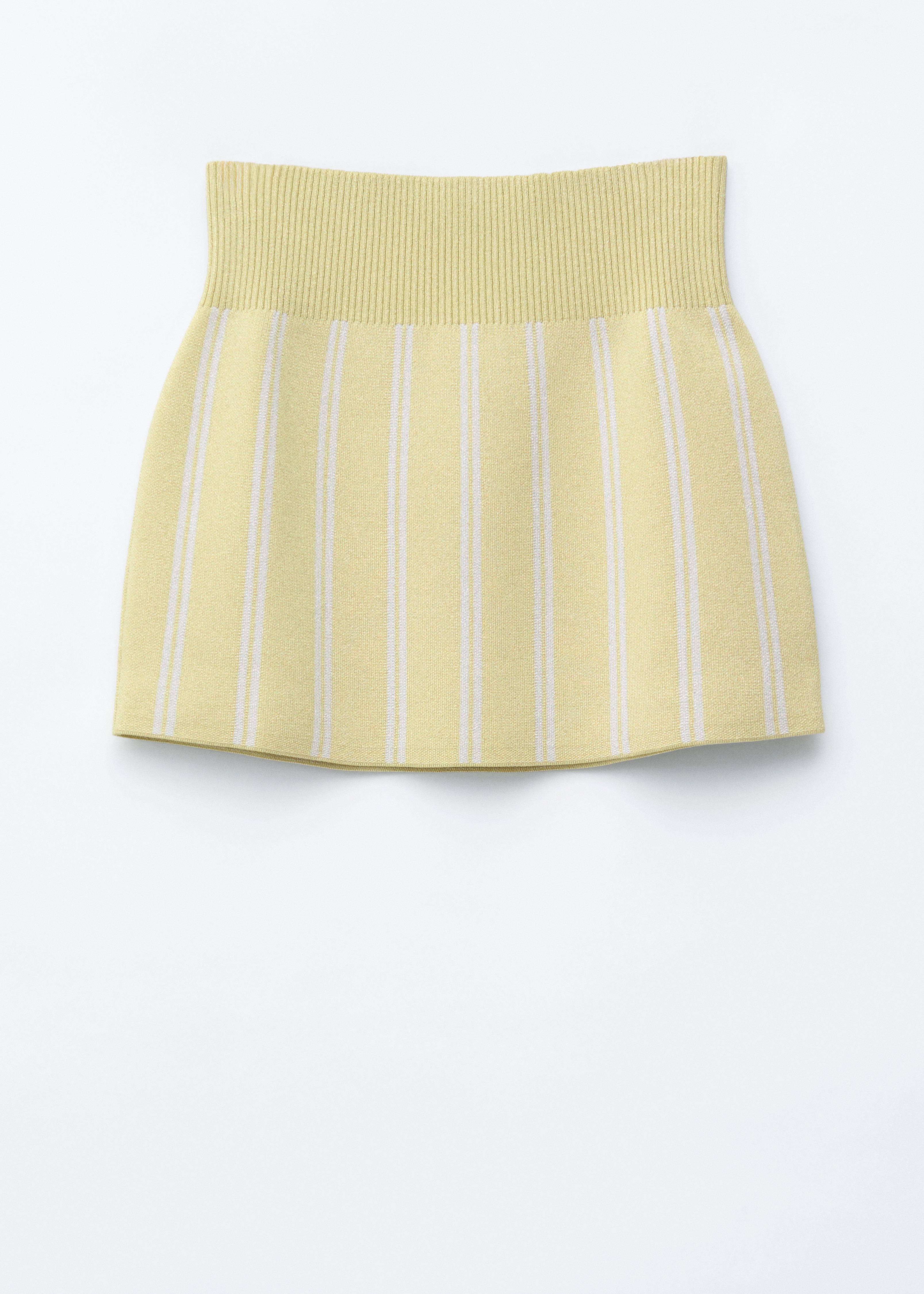 Minissaia de malha brilhante - Amarelo