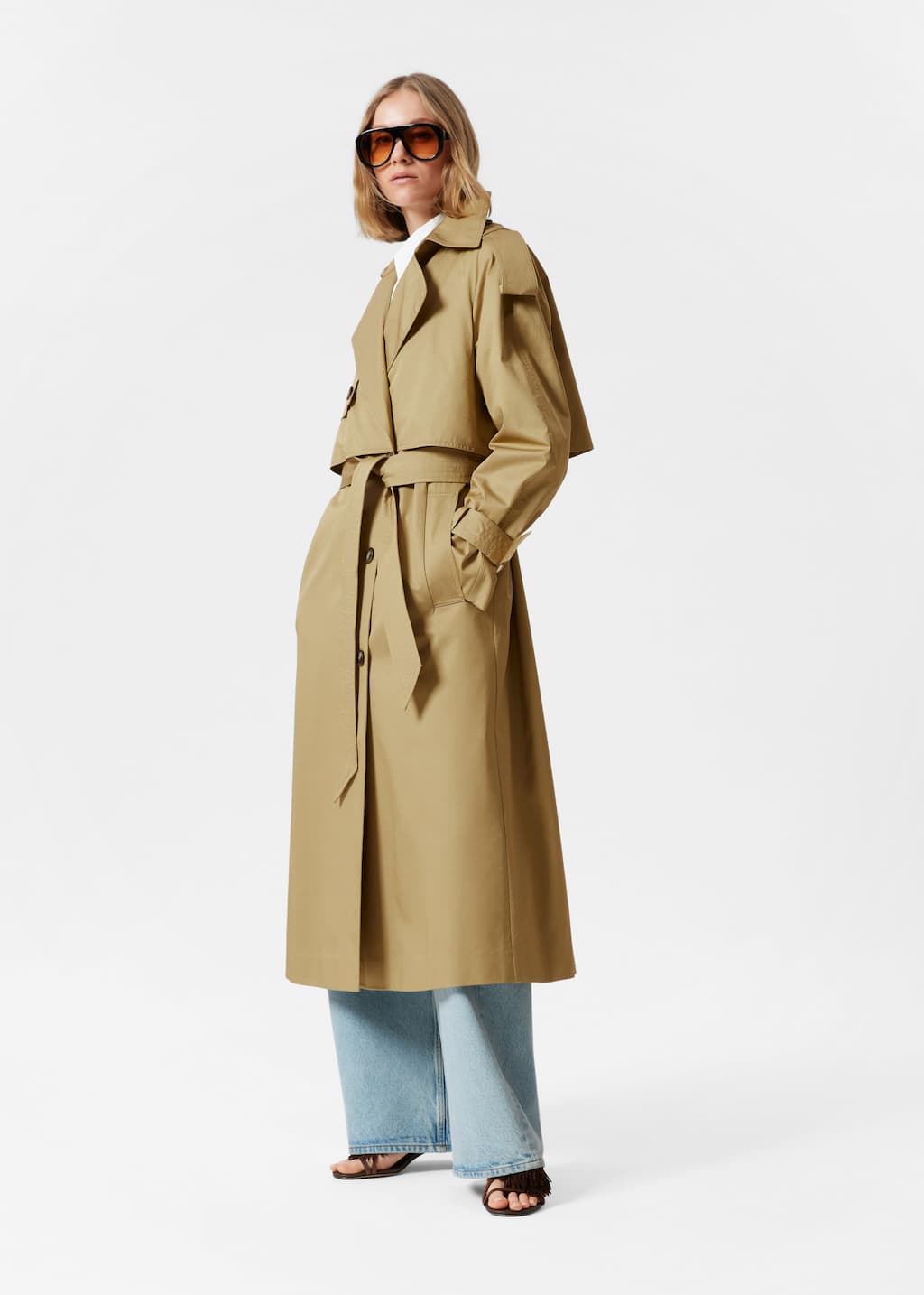 Image of Belted Trench Coat