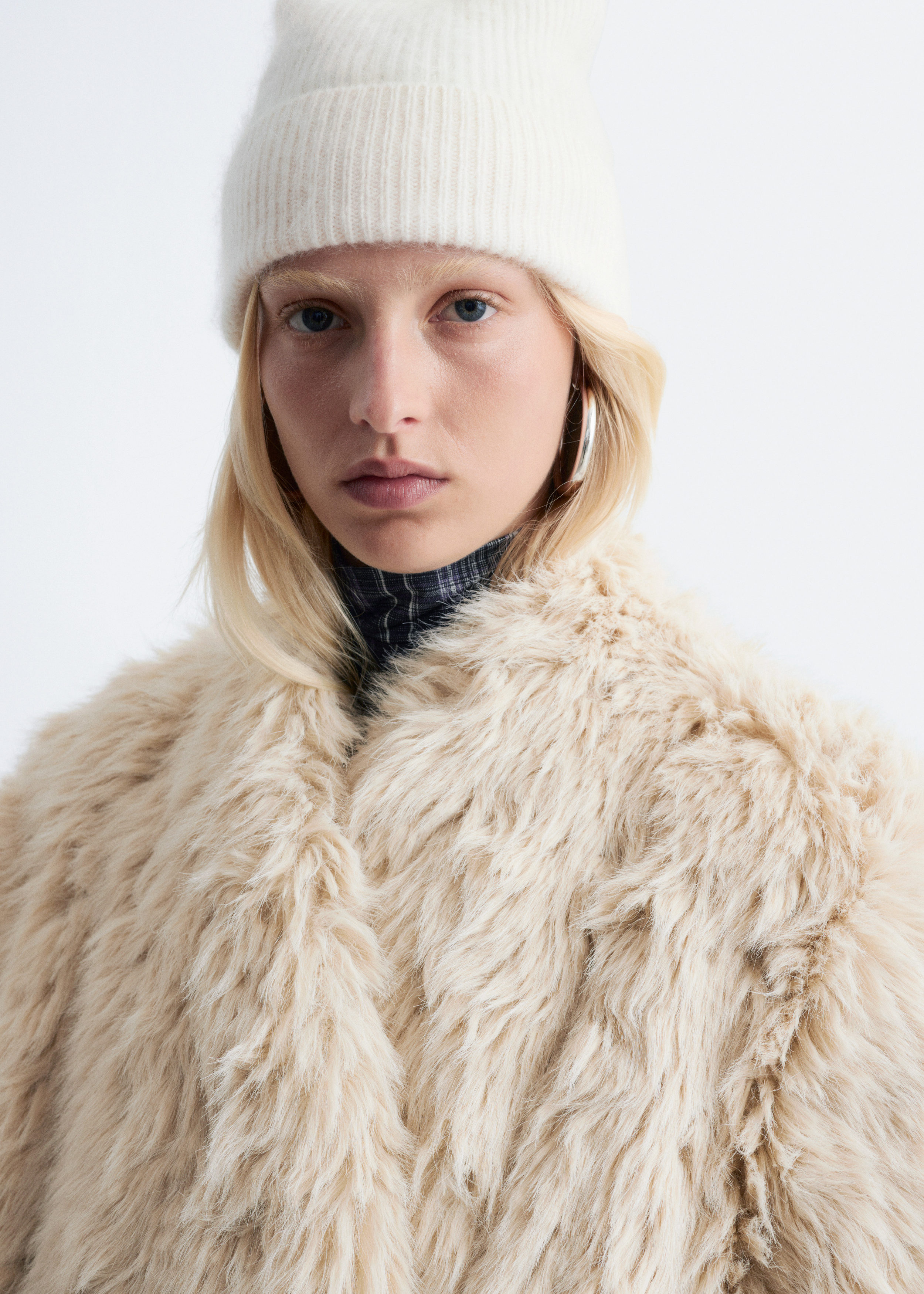 Cashmere Beanie Beanie Cream Ladies Cream Merino Cashmere Beanie