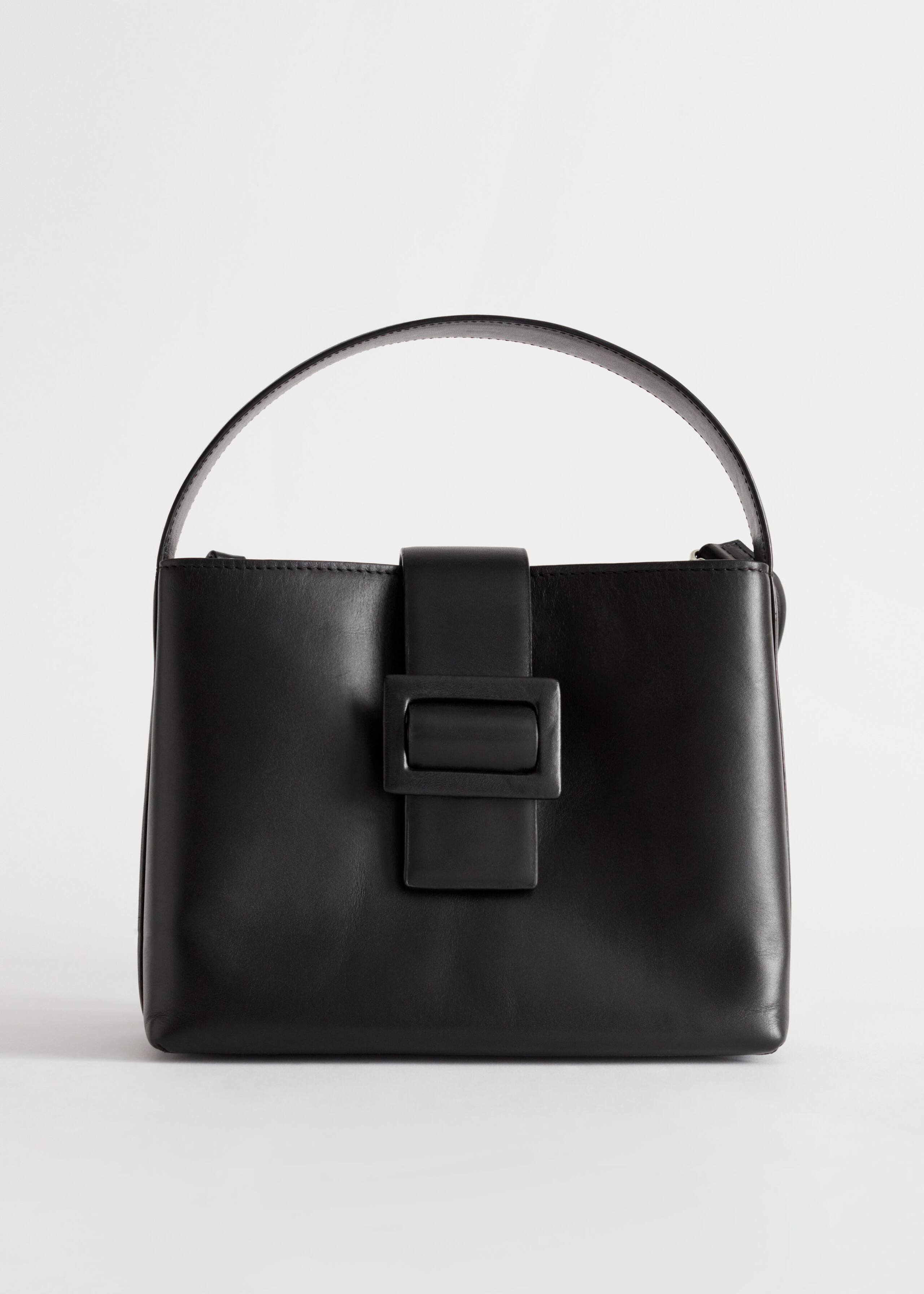 SmallLeatherShoulderBag - Black - Natura morta