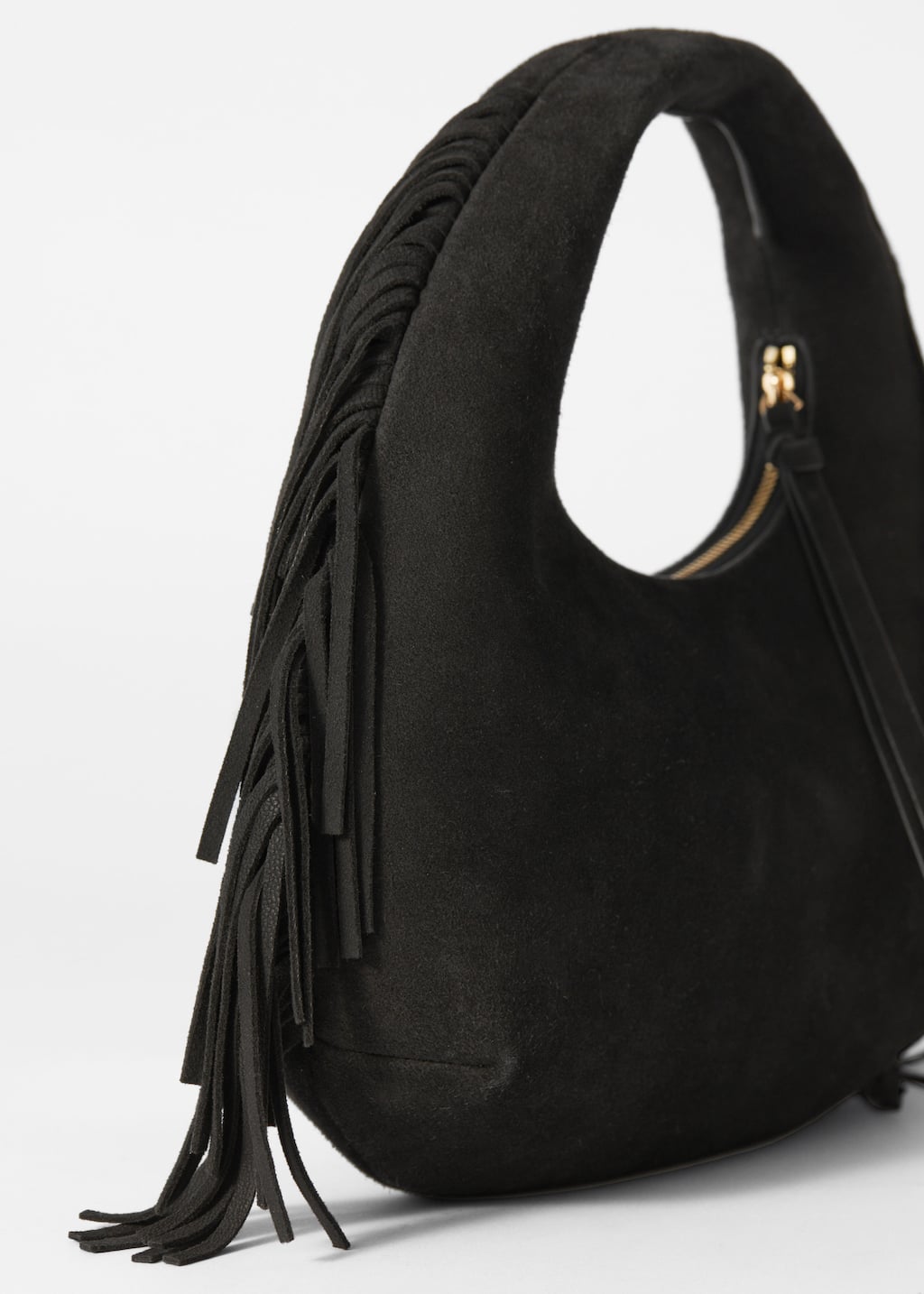 Image of Petit sac en daim à franges
