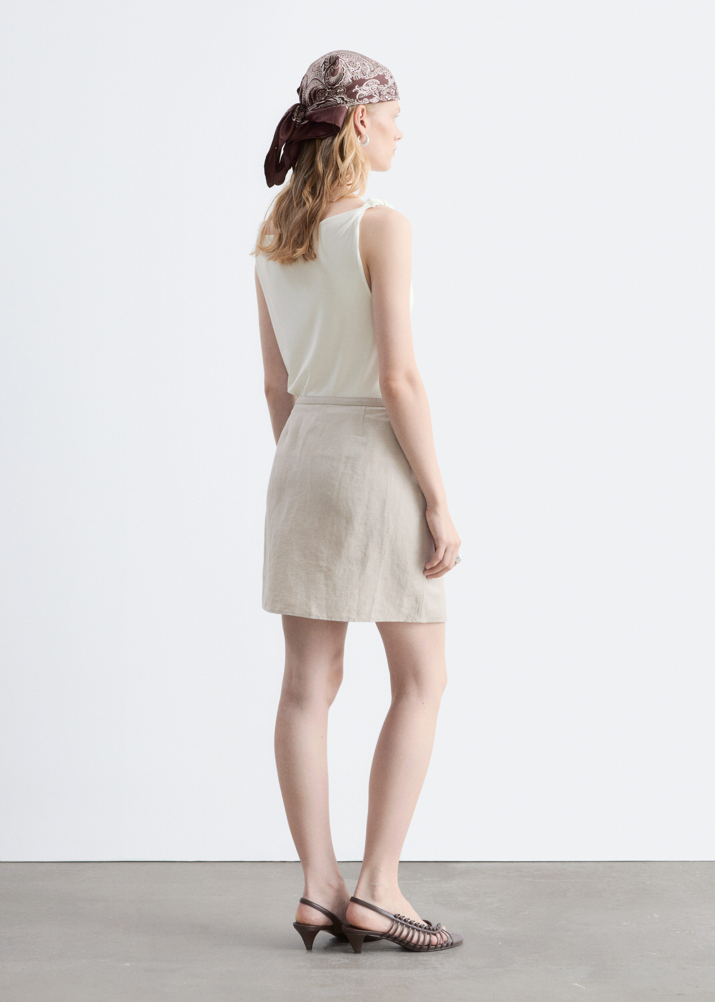 Twist-Shoulder Jersey Top - White - & Other Stories US