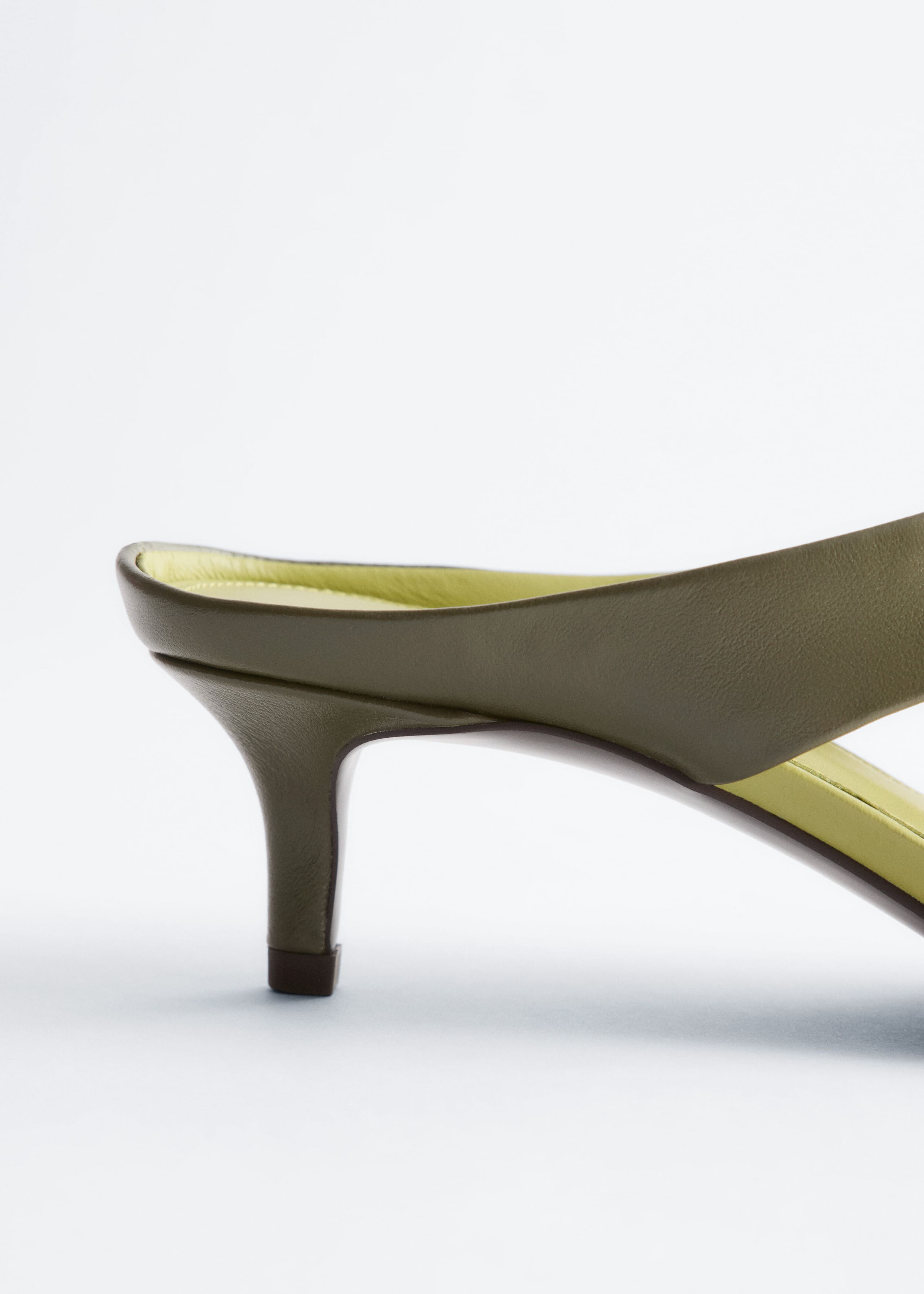 Image of Leather Kitten Heels