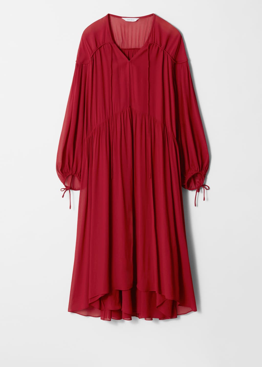 Robe longue fluide - Rouge foncé - Still Life