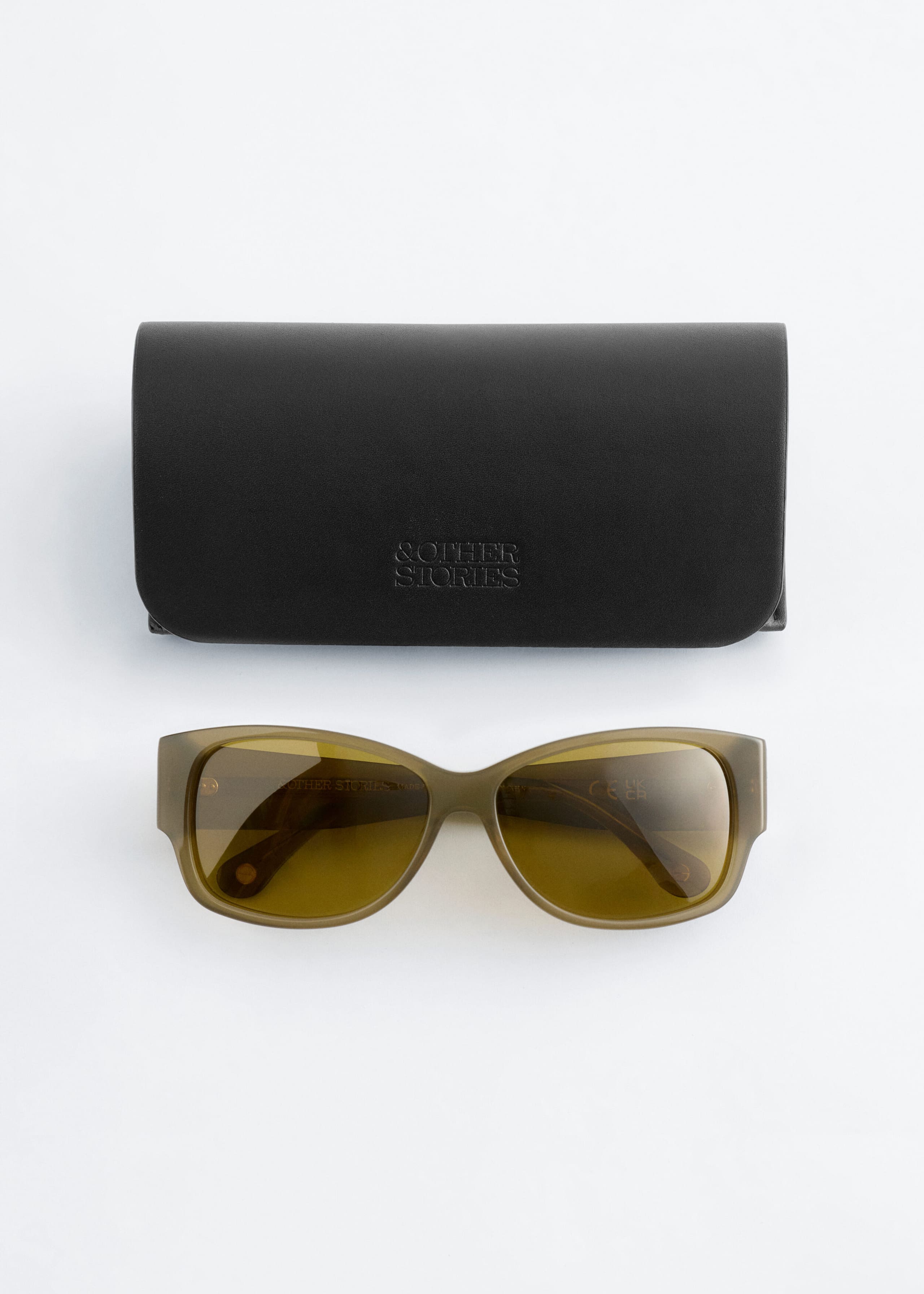 Image of Oval-Frame Sunglasses