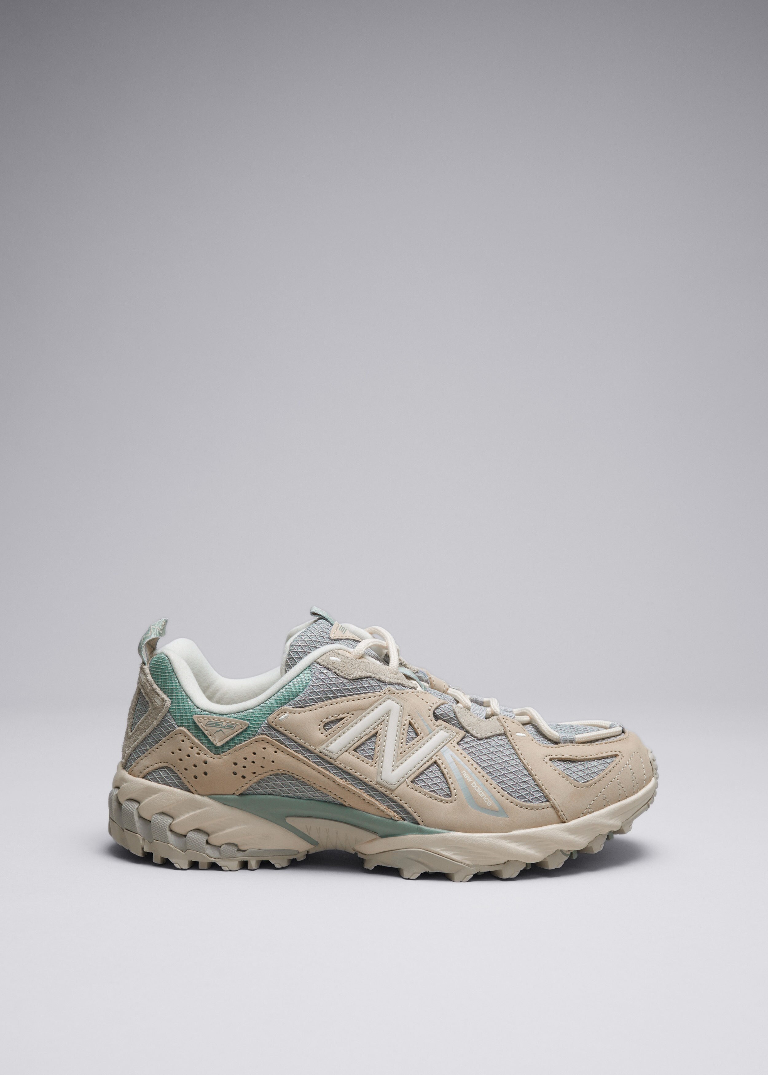 new balance mixed media sneakers