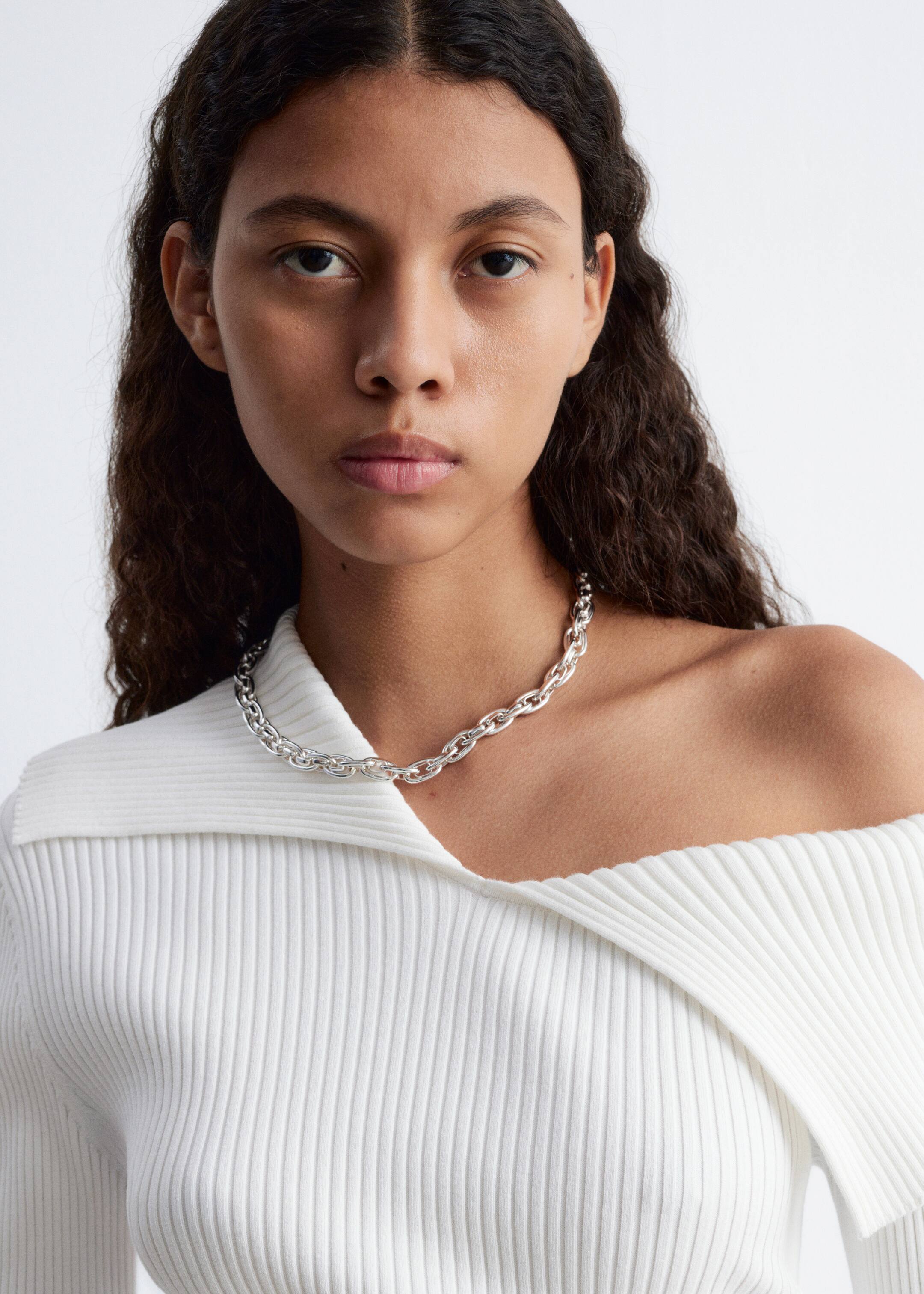 Vezi imaginea mai mare: Top Rib-Knit Off-Shoulder - Alb - FEMEI | H&M RO 3
