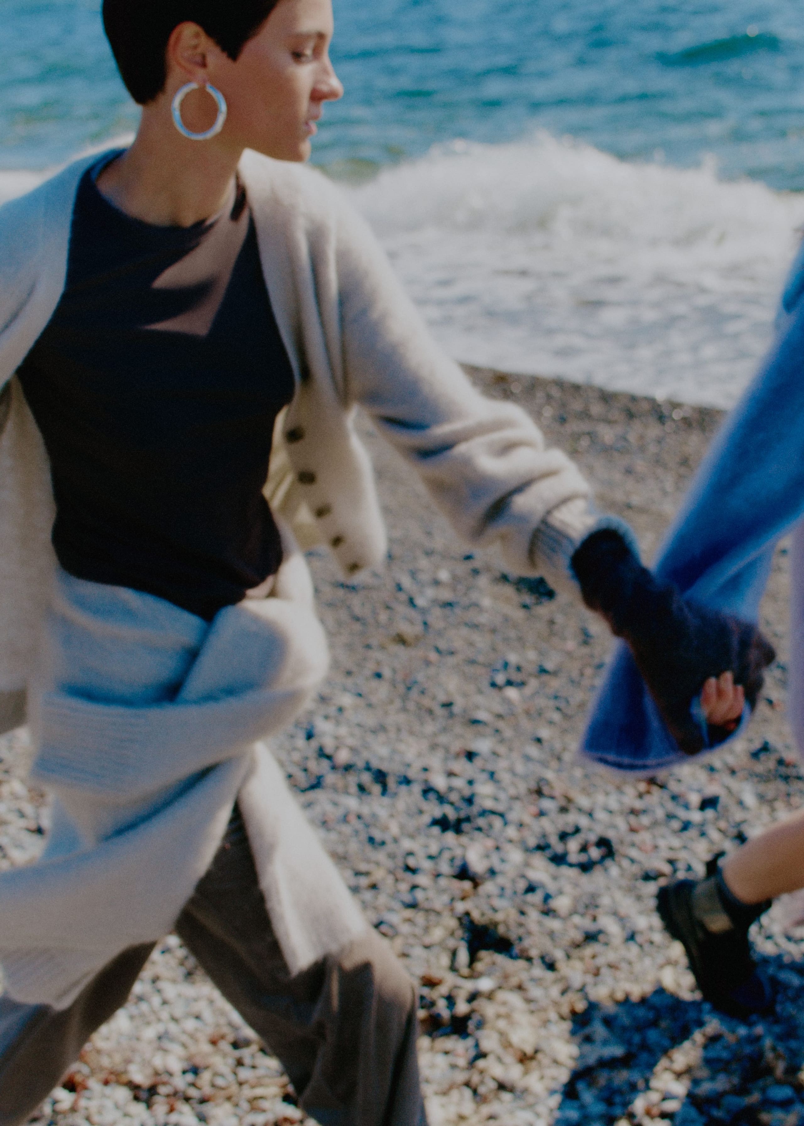 Image of Lange Strickjacke aus Mohair-Mix