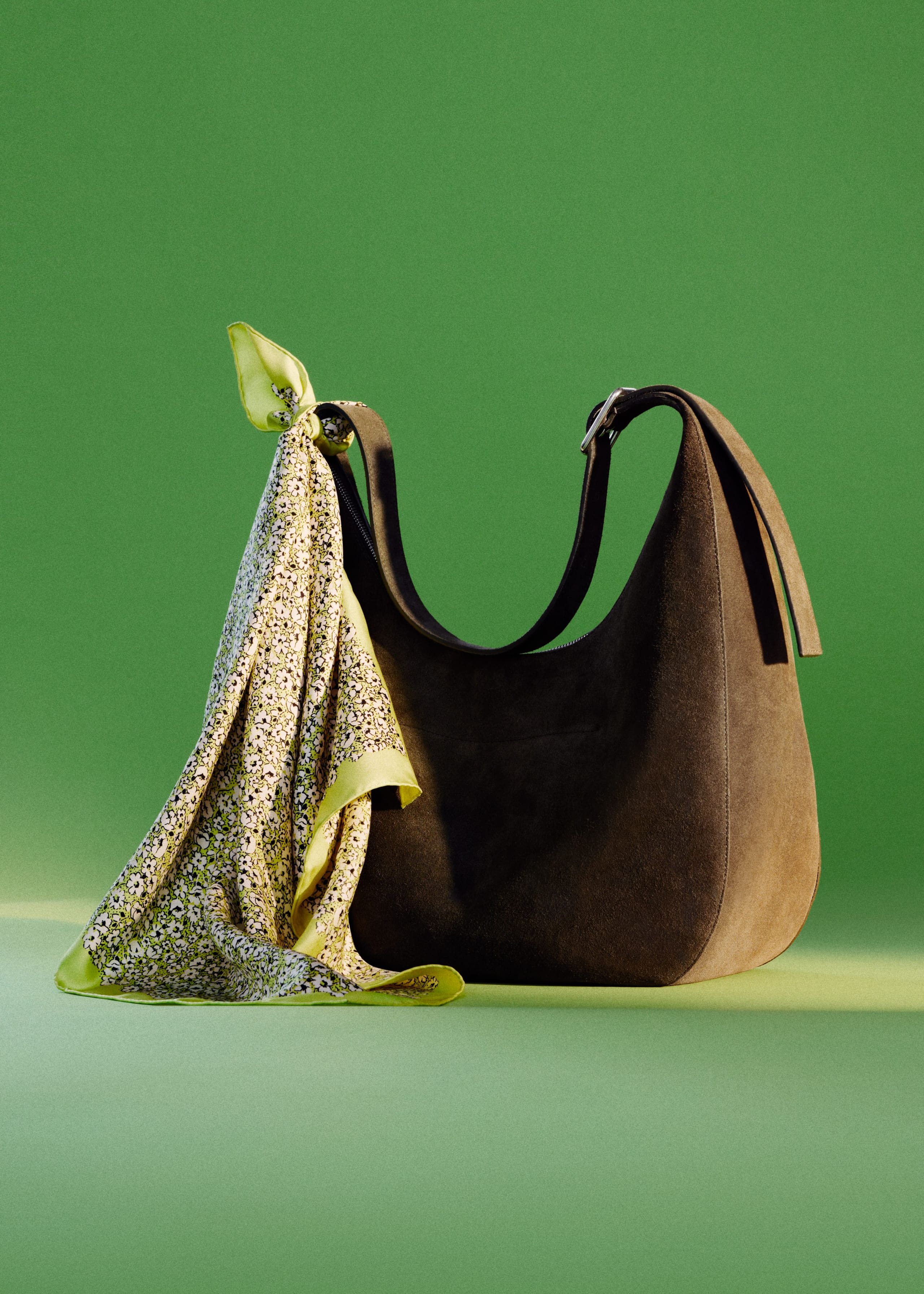 Image of Sac porté épaule en daim