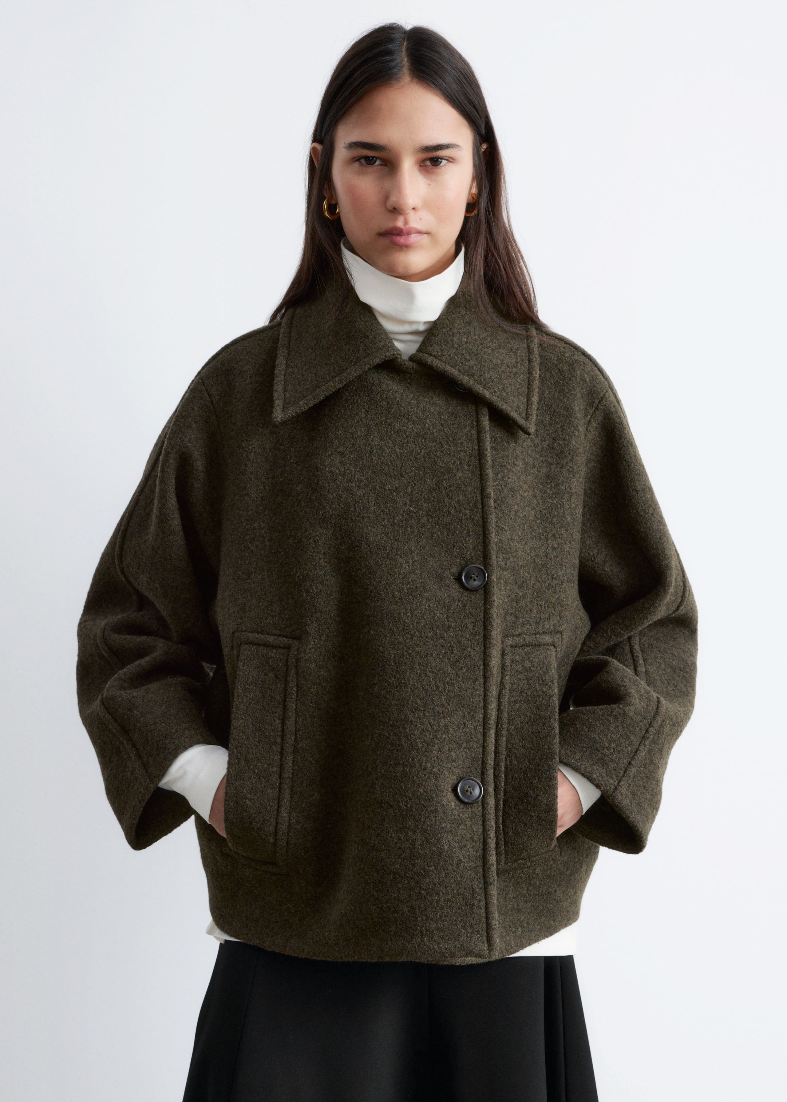 Image of Oversized Wool Jacket