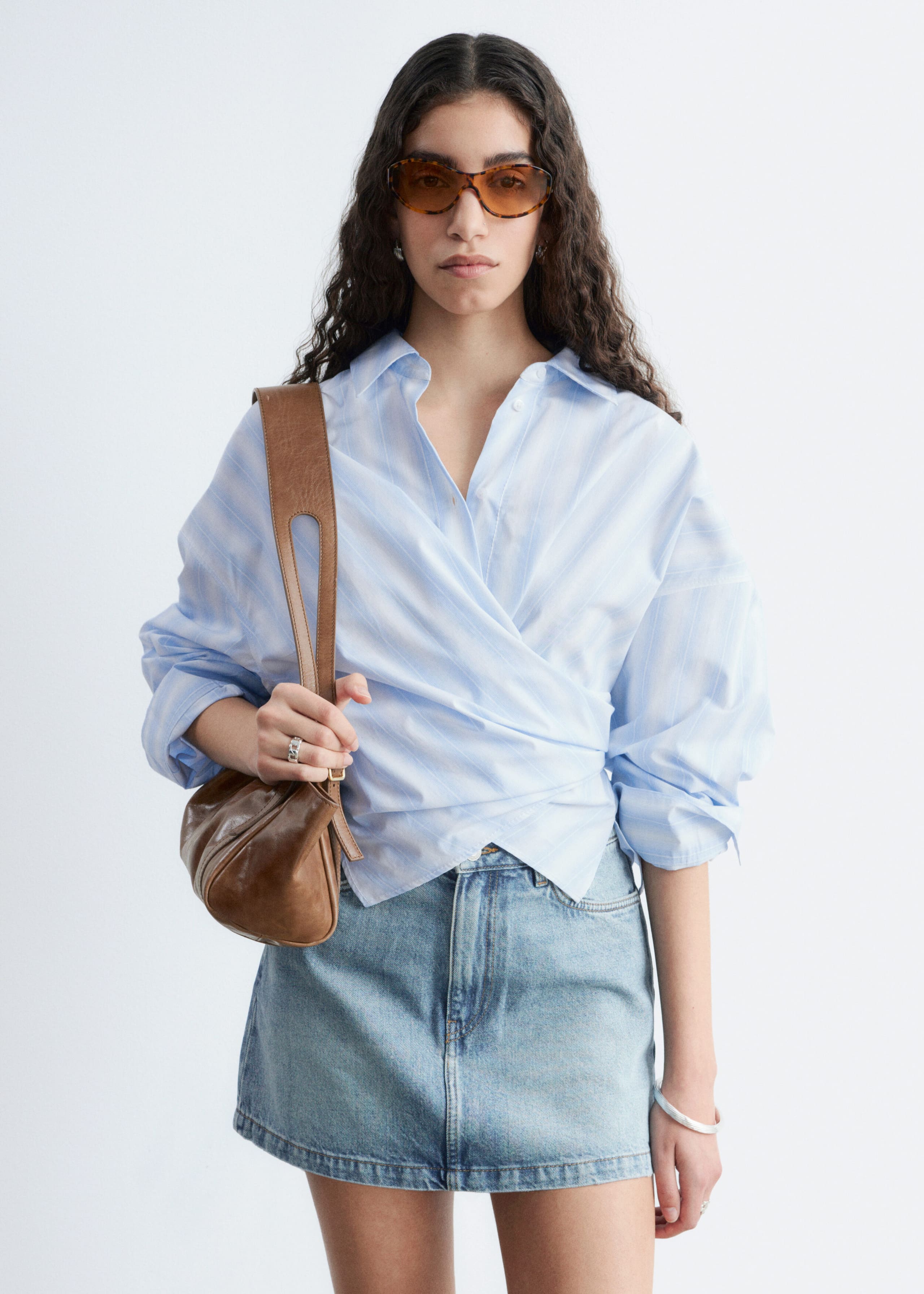 Image of Denim Mini Skirt