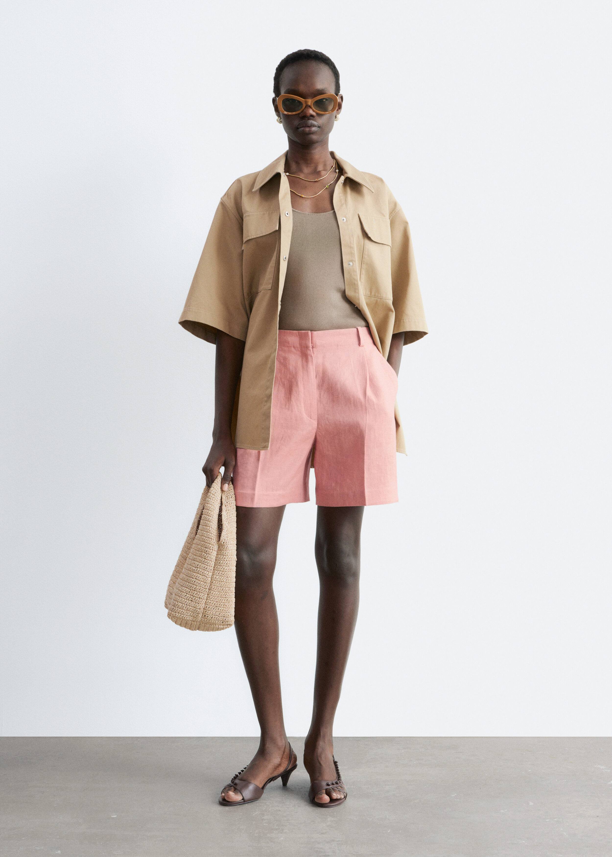 Press-Crease Wool Shorts - Grey - Shorts - & Other Stories GB