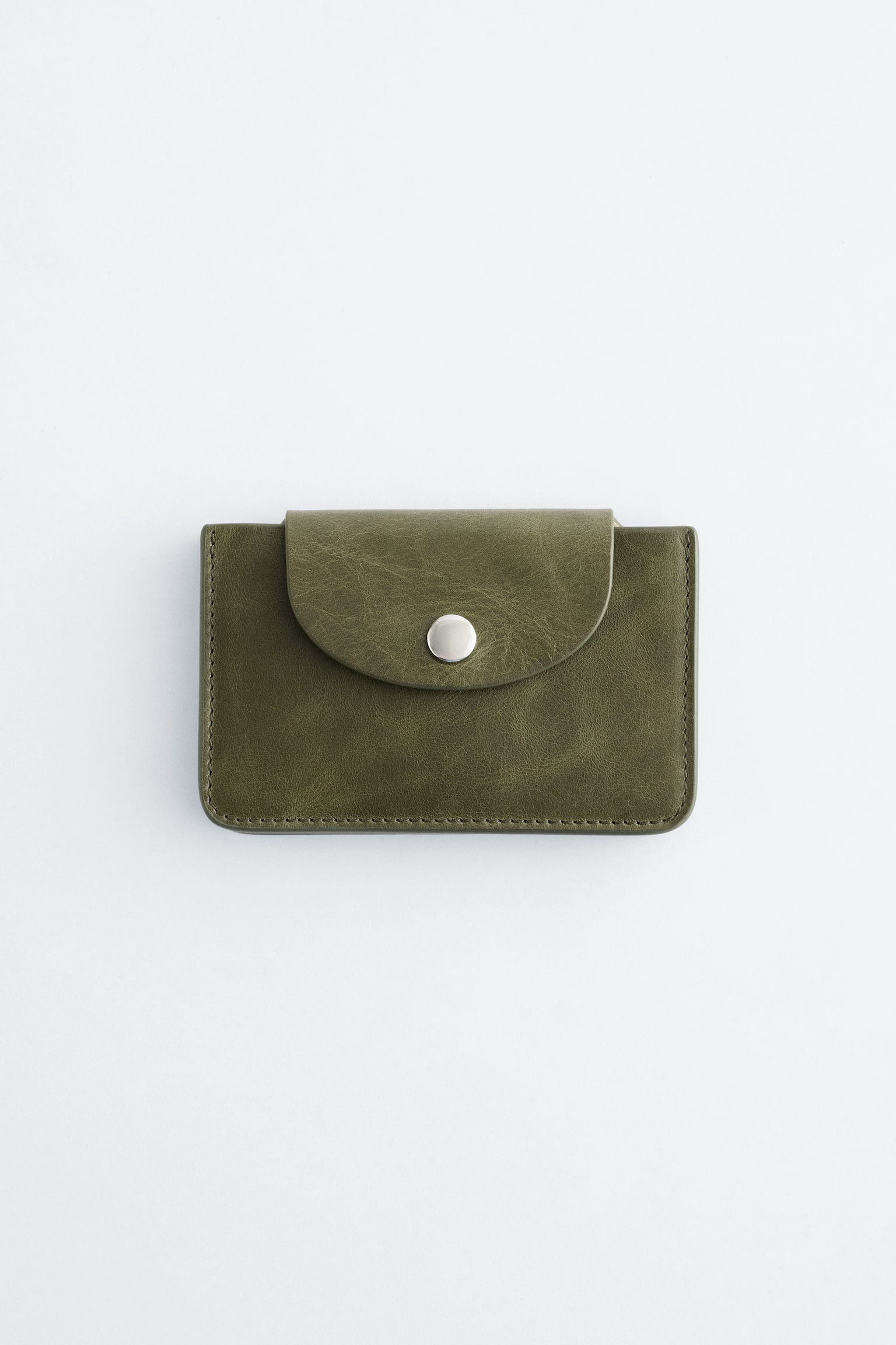 Porta-cartões pequeno - Verde caqui/Creme/Castanho/Bege escuro/Rosa claro - 1