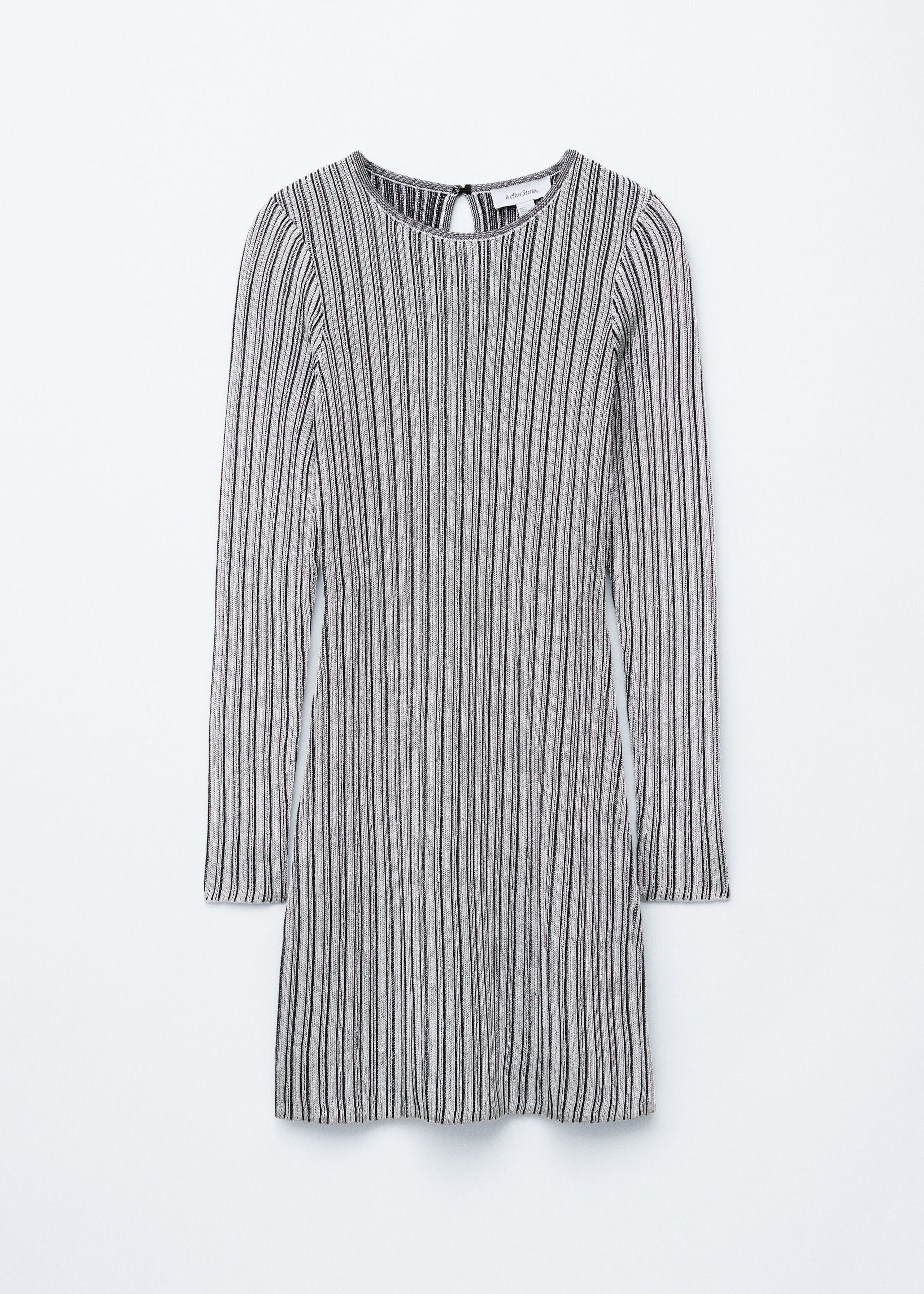 Image of Long-Sleeve Rib-Knit Mini Dress
