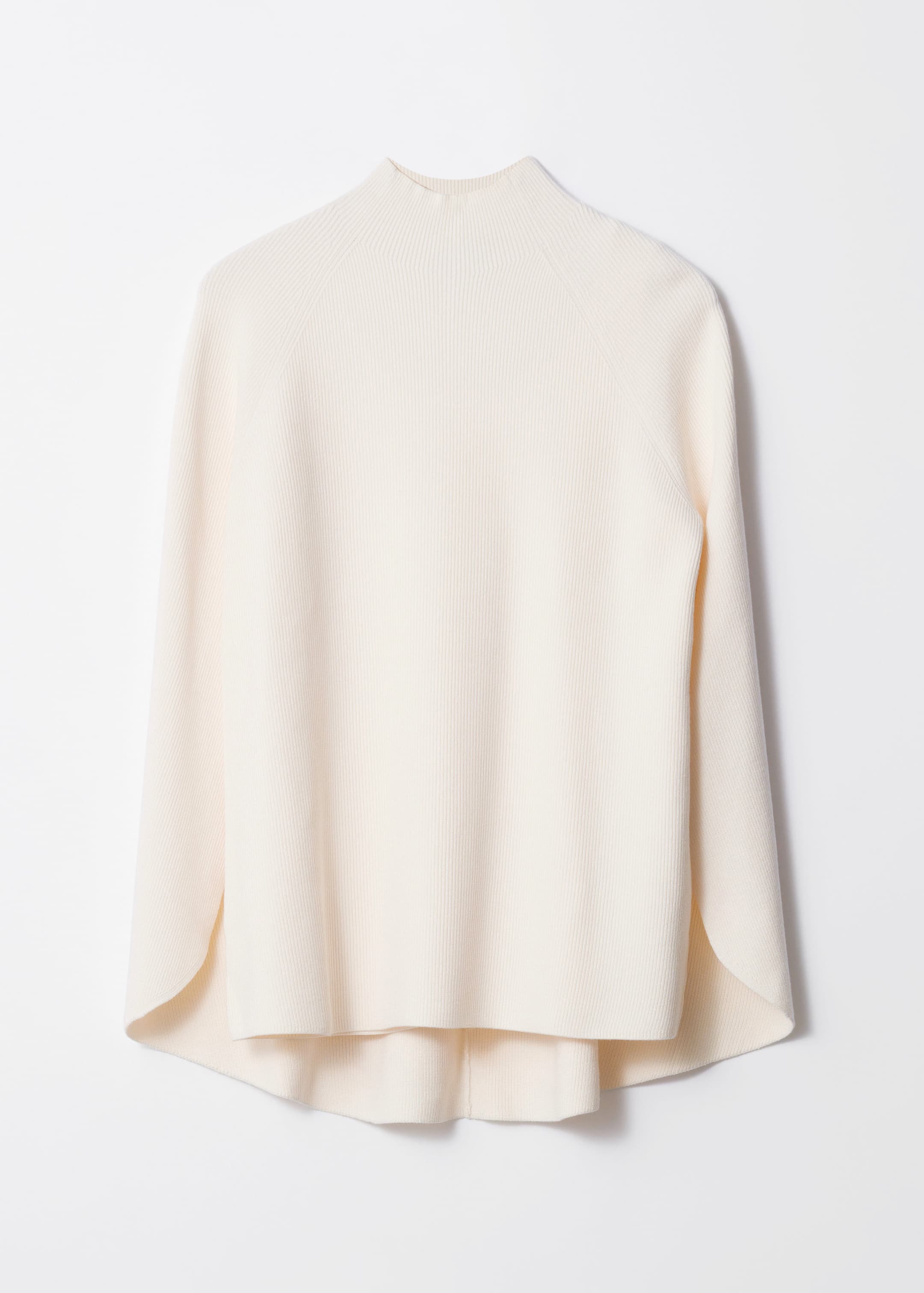View larger image: Knitted Cape Jumper - Cream - Ladies | H&M GB 1
