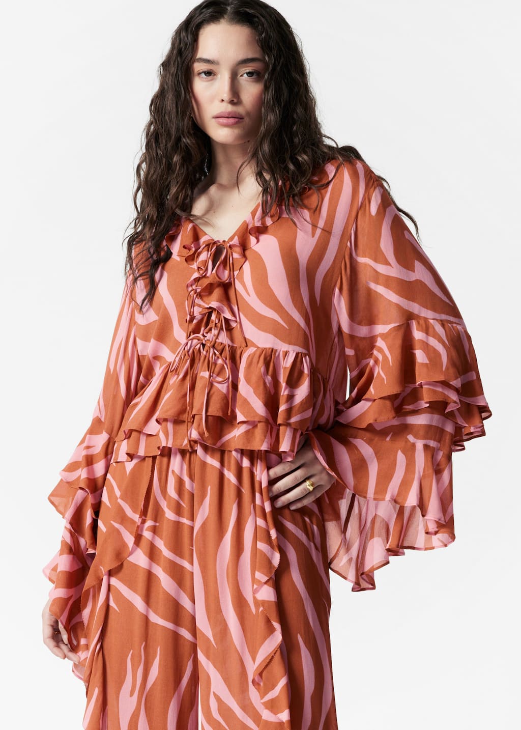 Image of Ruffle Blouse