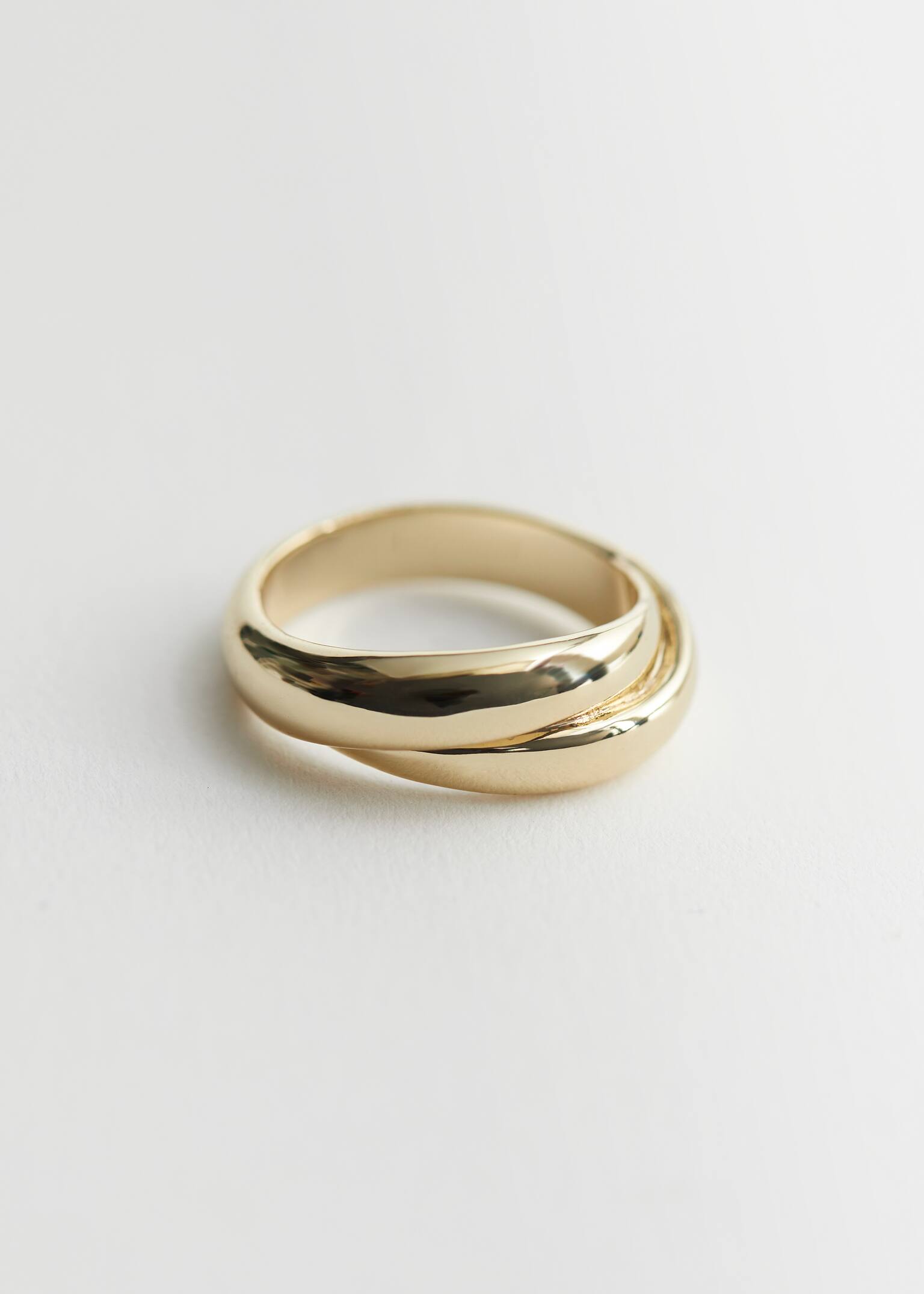 Twist Finish Ring - זהב - 1