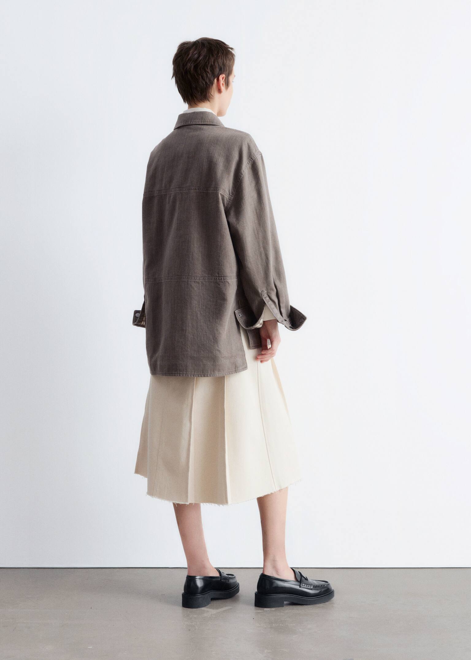 Embroidered Shirt Jacket - Mole/Embroidery - 4