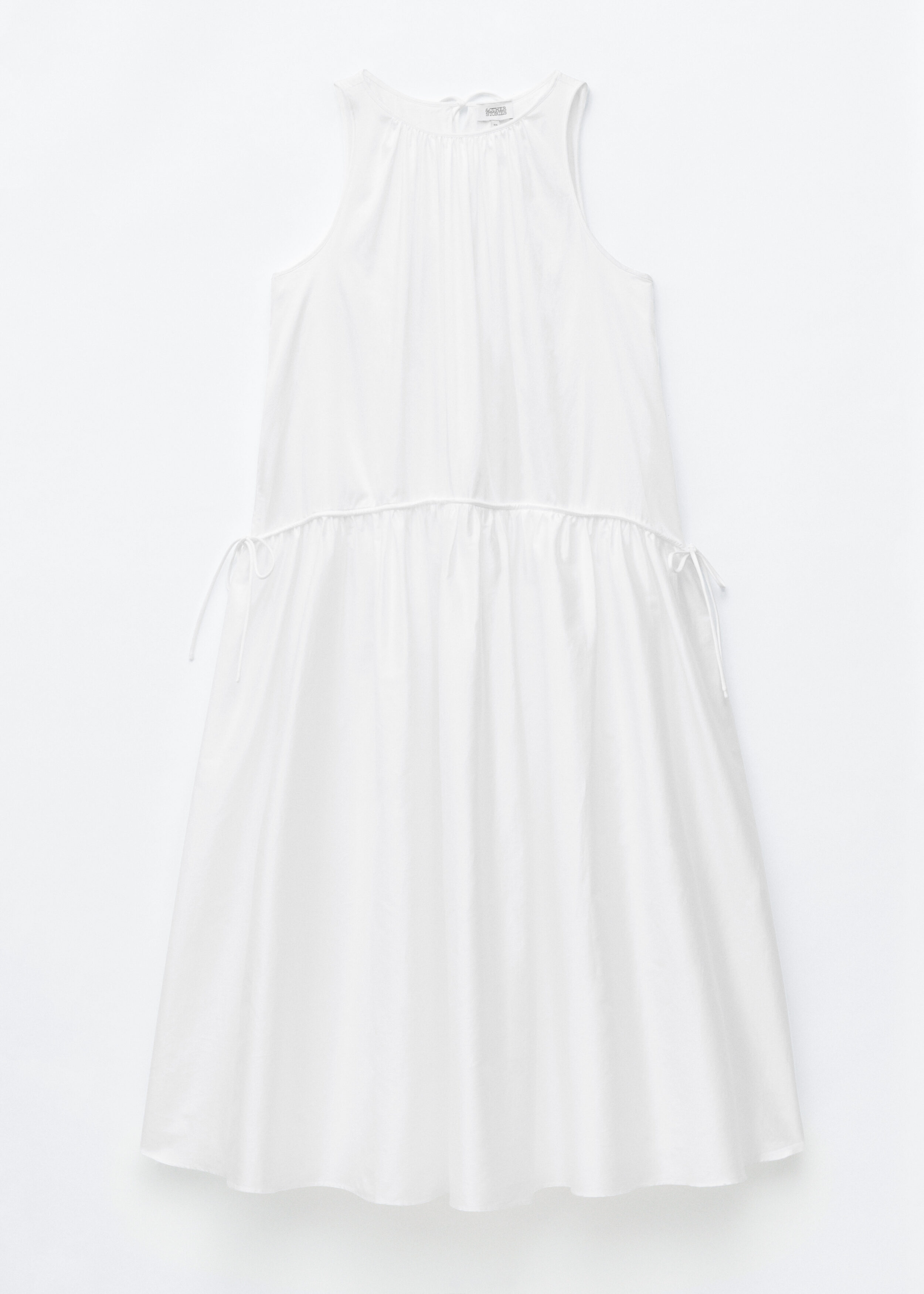 Gathered Cotton Dress