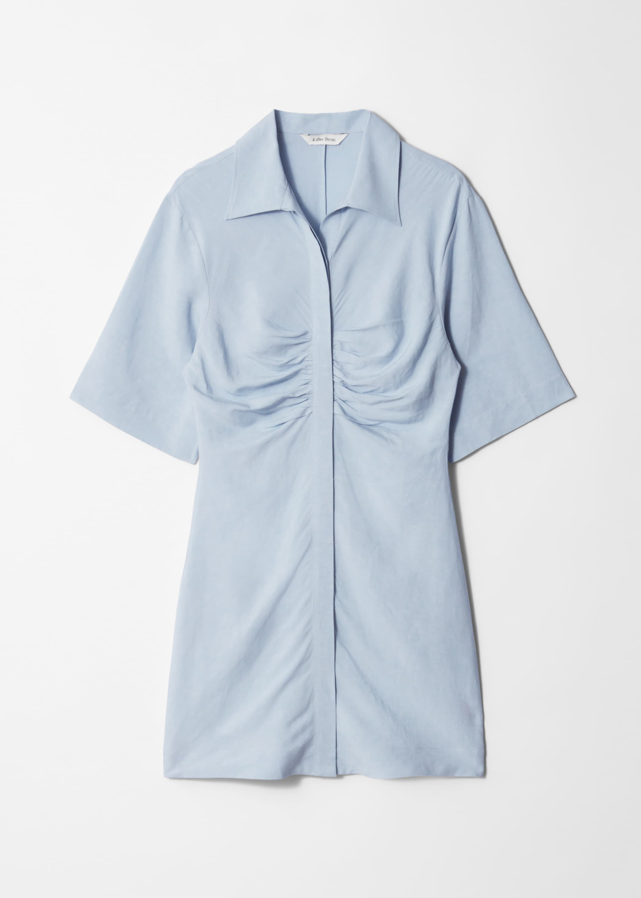 Zobrazit větší obrázek: Shirt Mini Dress - Prašná modrá - ŽENY | H&M CZ 4