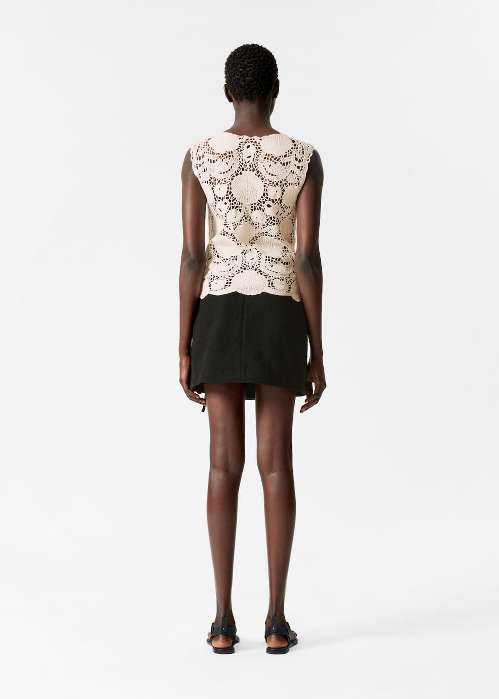 Wrap Mini Skirt - Black - Lookbook