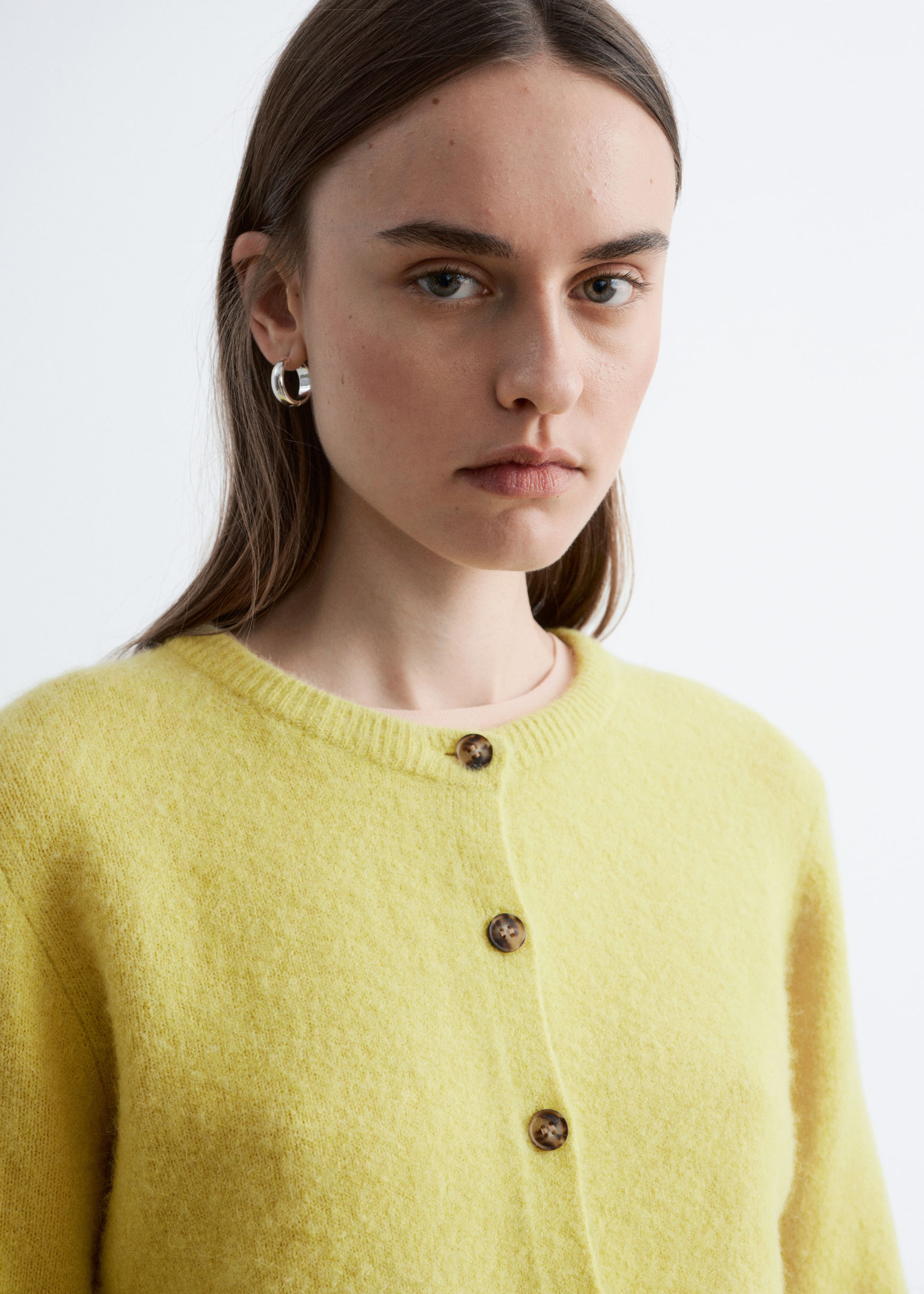 Image of Alpaca-Blend Cardigan