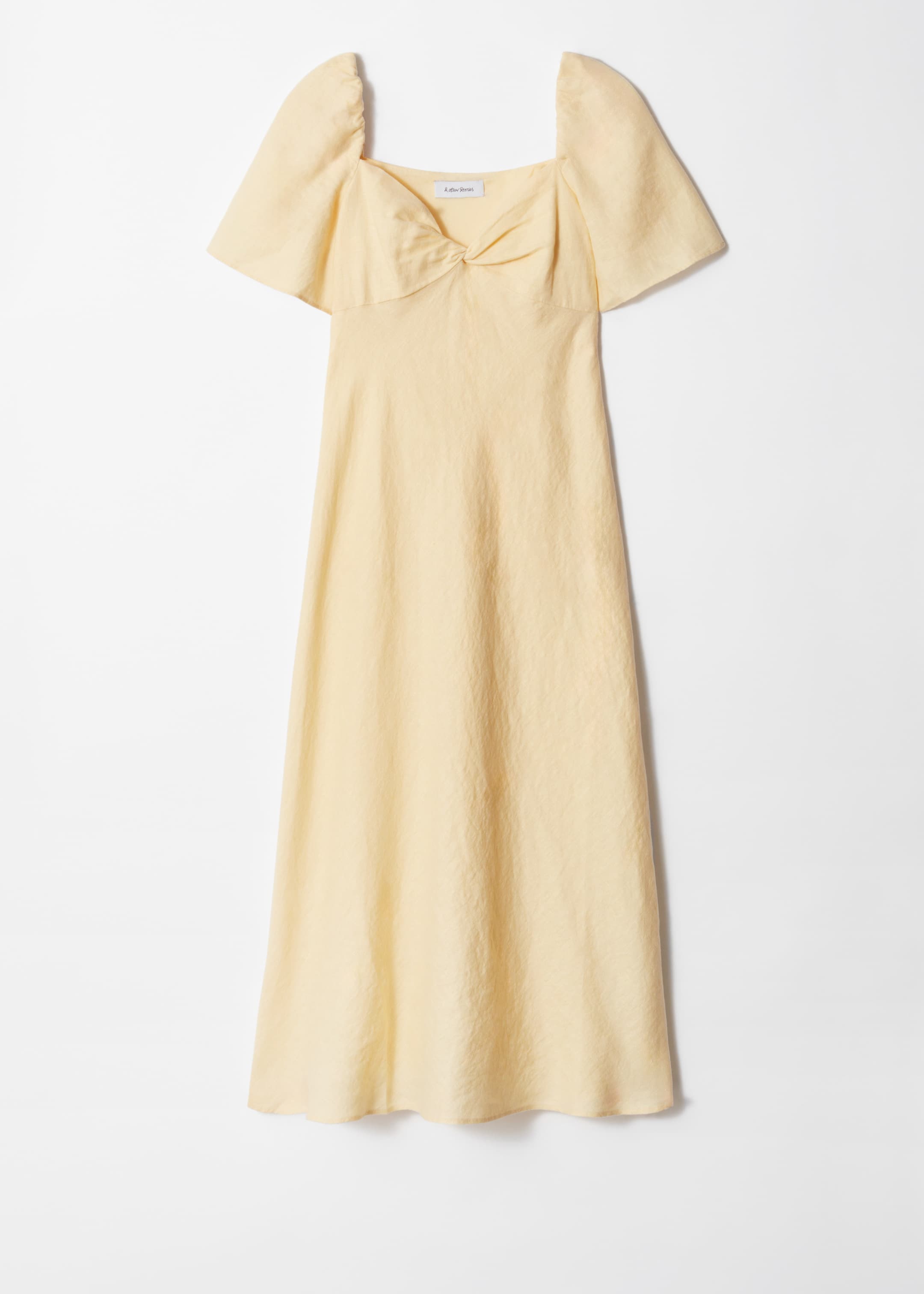 Visualizza immagine più grande: Abito midi in lino - Giallo chiaro - DONNA | H&M IT 5