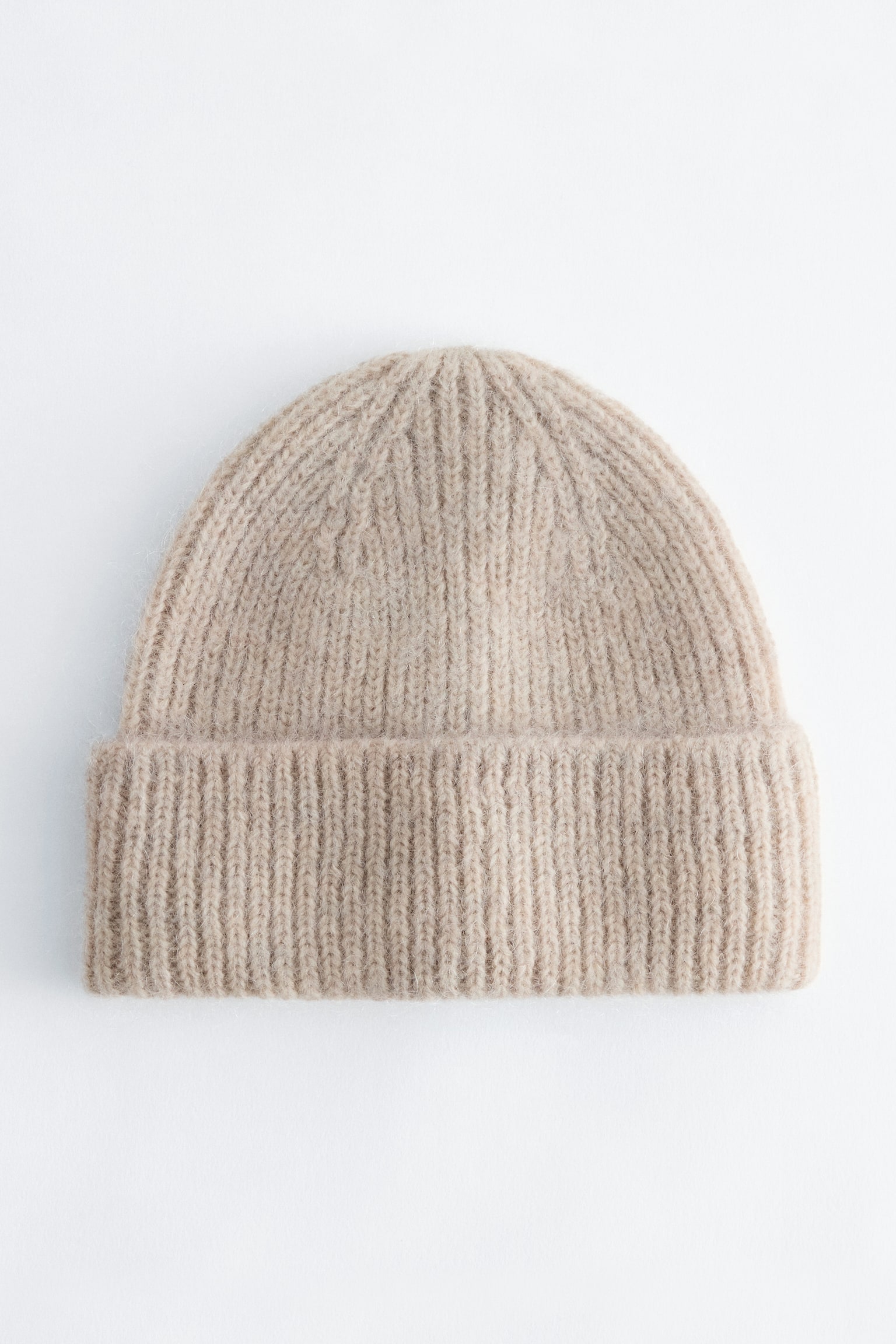 Beanie med uld - Beige/Red/Blue/Brown/Blue/Beige/Bordeaux