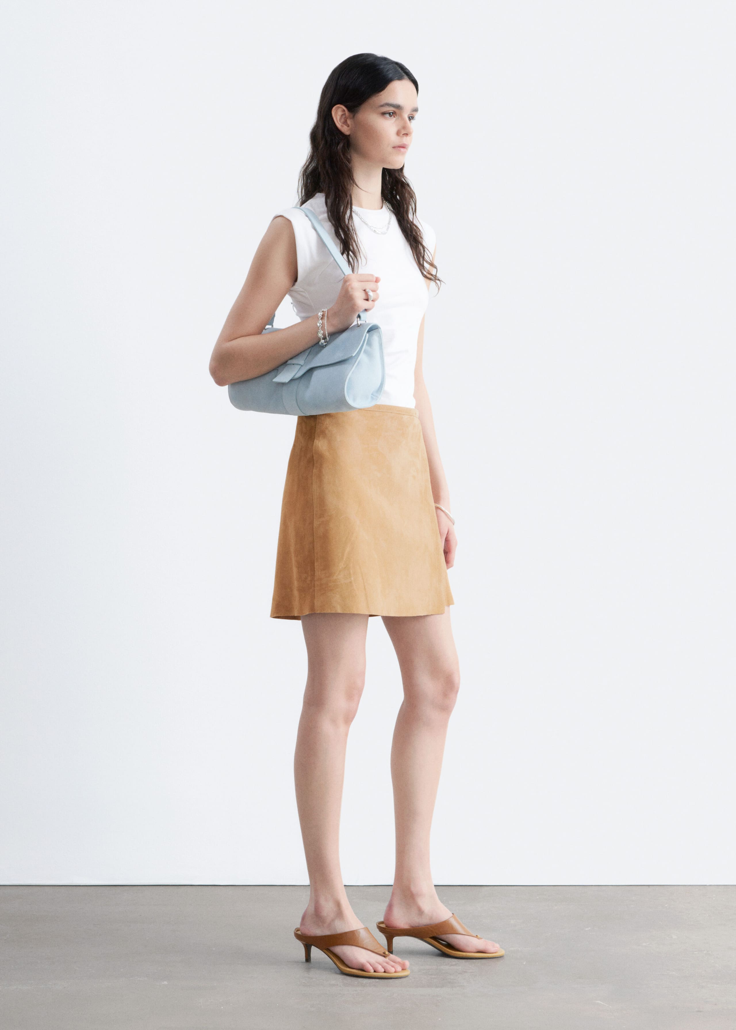Ruched Top - White - Lookbook