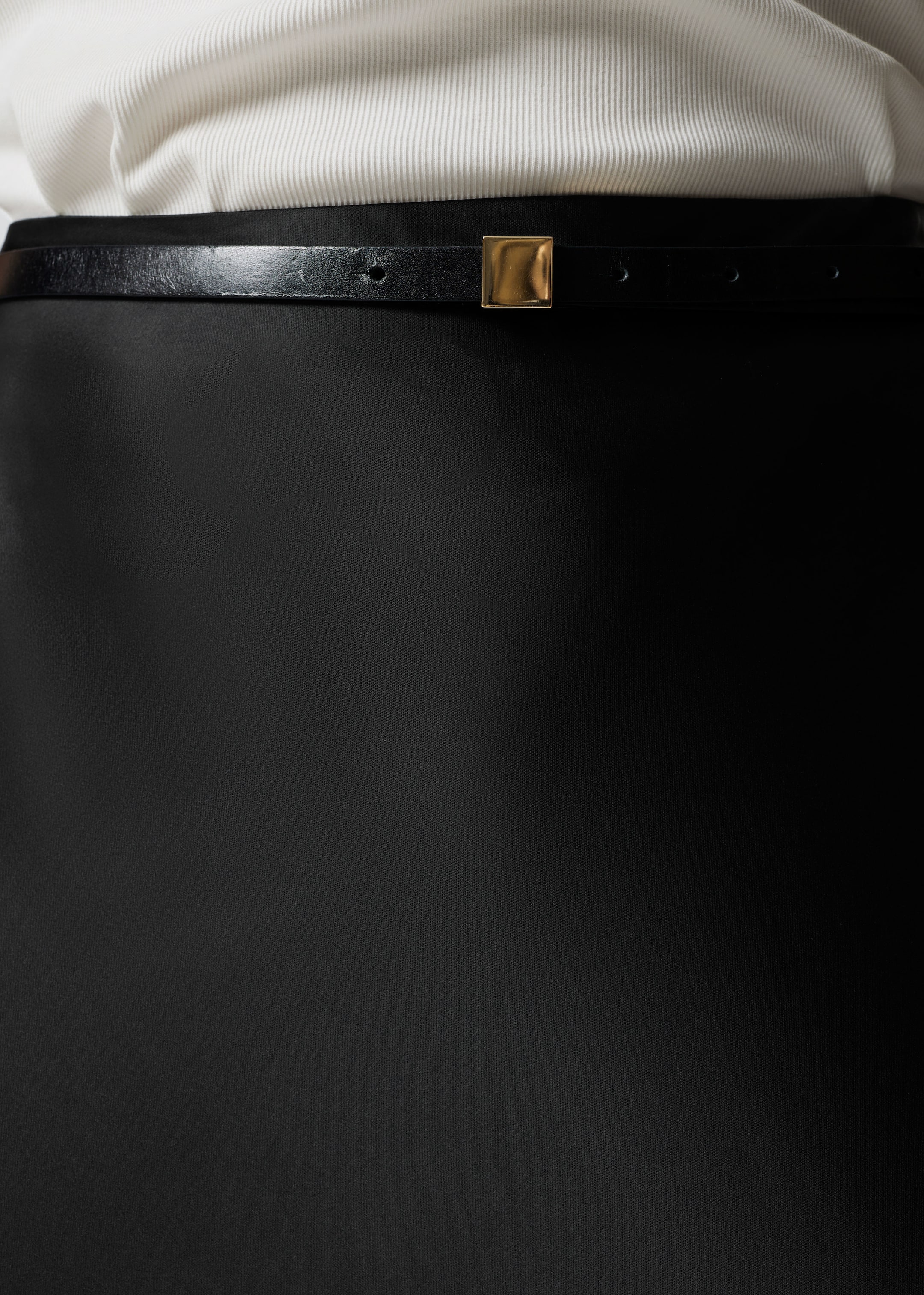 View larger image: Satin Maxi Skirt - Black - Ladies | H&M GB 2
