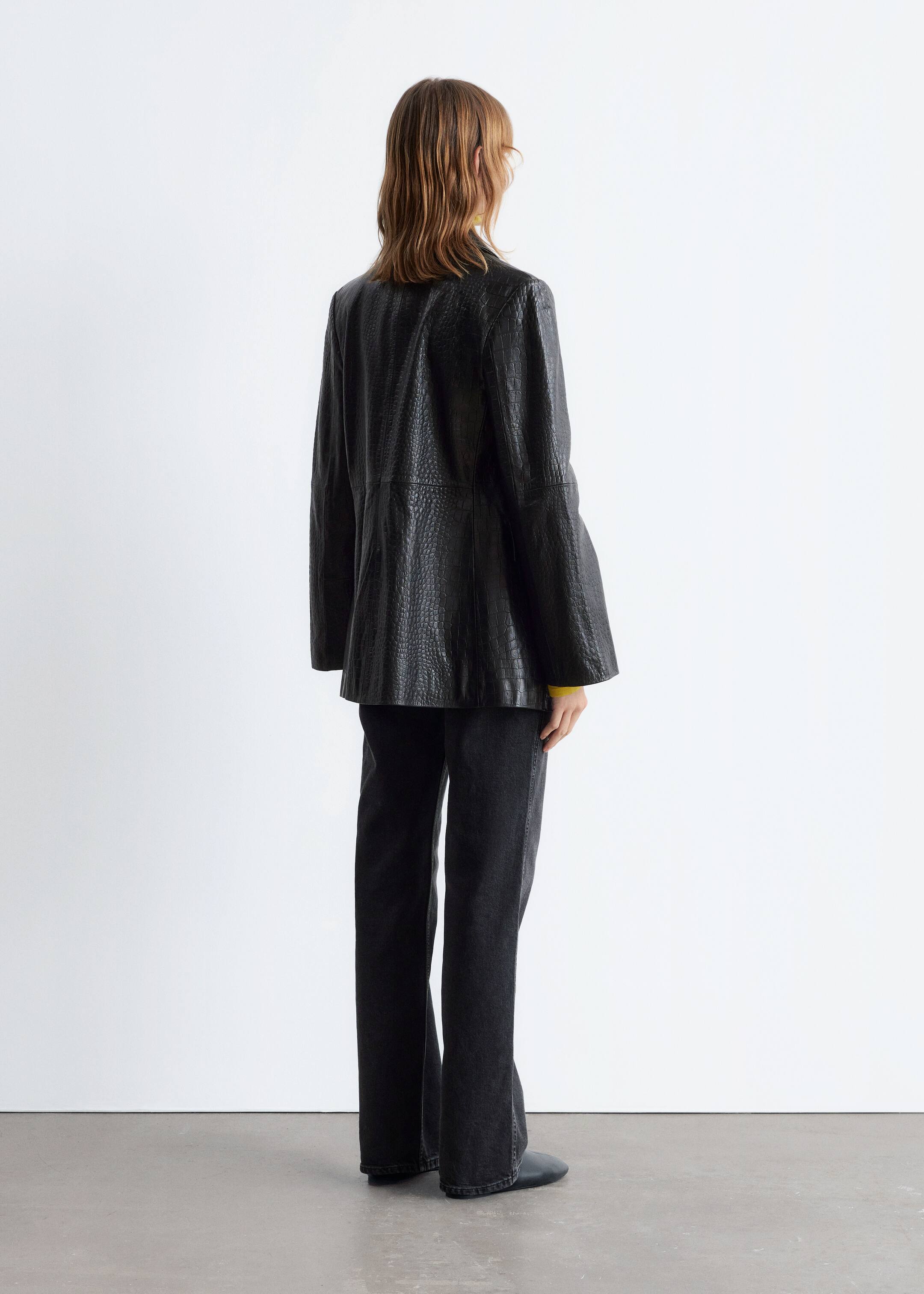 Ver imagen más grande: Vaqueros de perneras rectas y cintura alta - Negro - MUJER | H&M ES 3