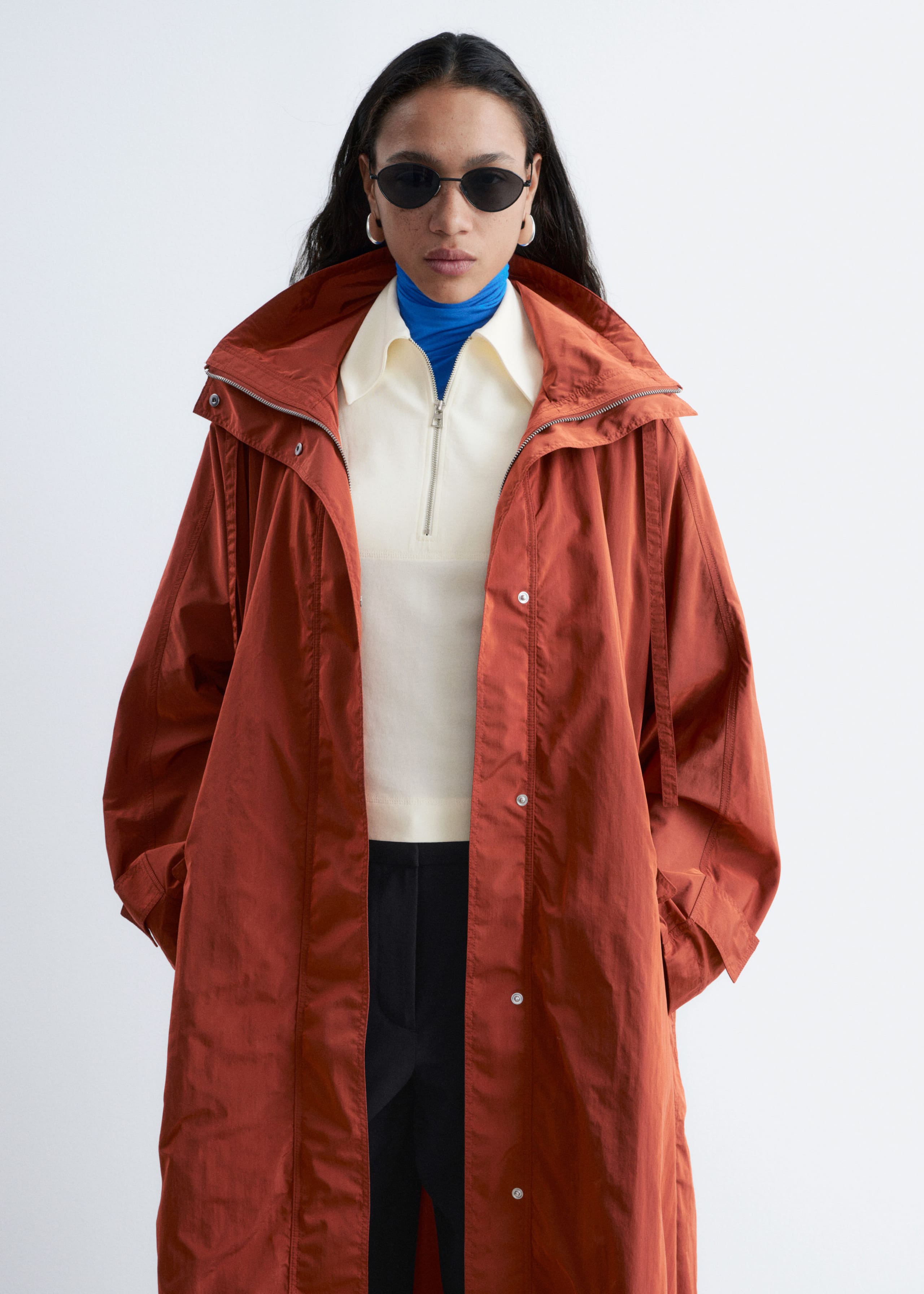 Image of Technical Nylon Hooded Parka