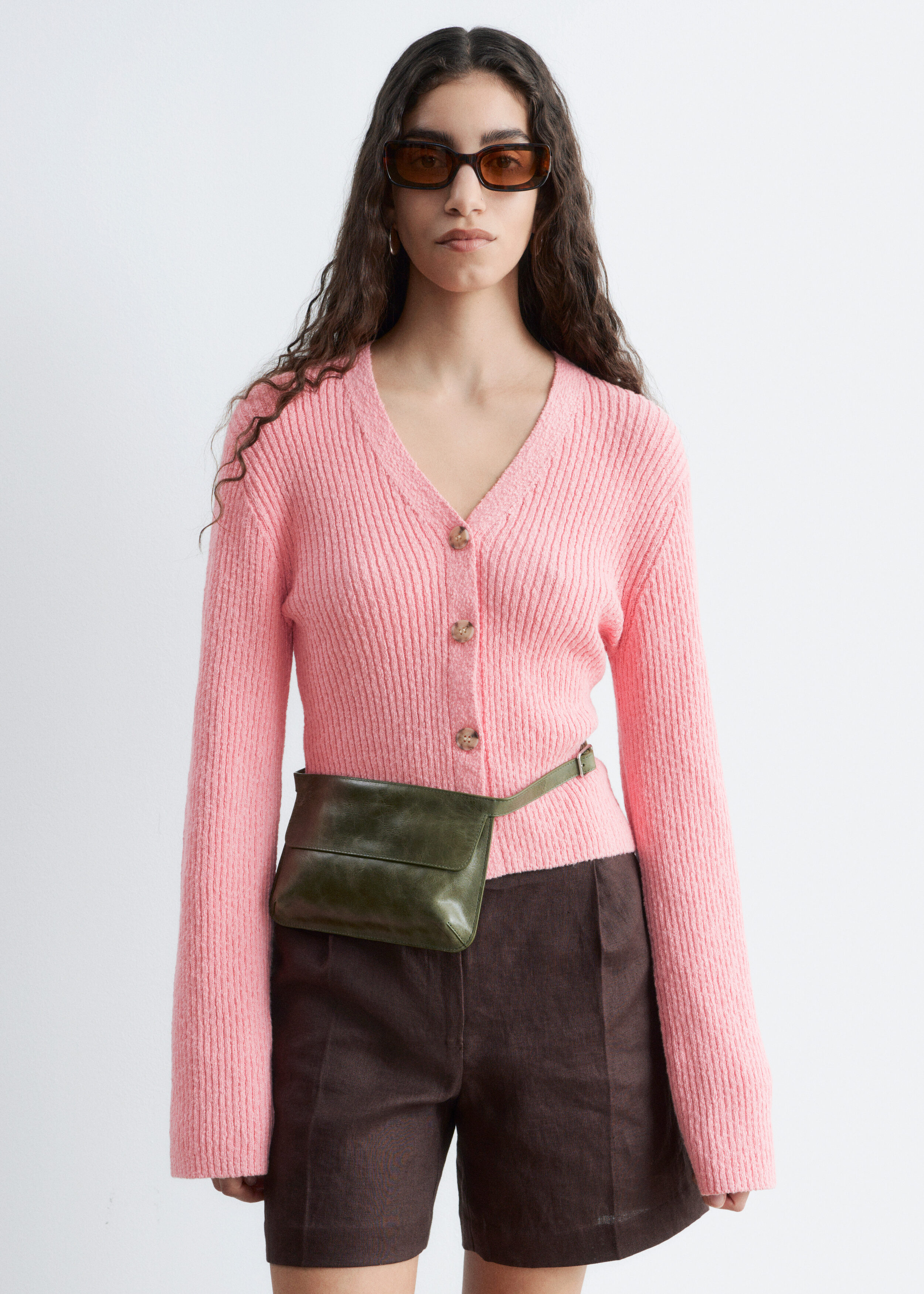 Ribbed Cotton Cardigan