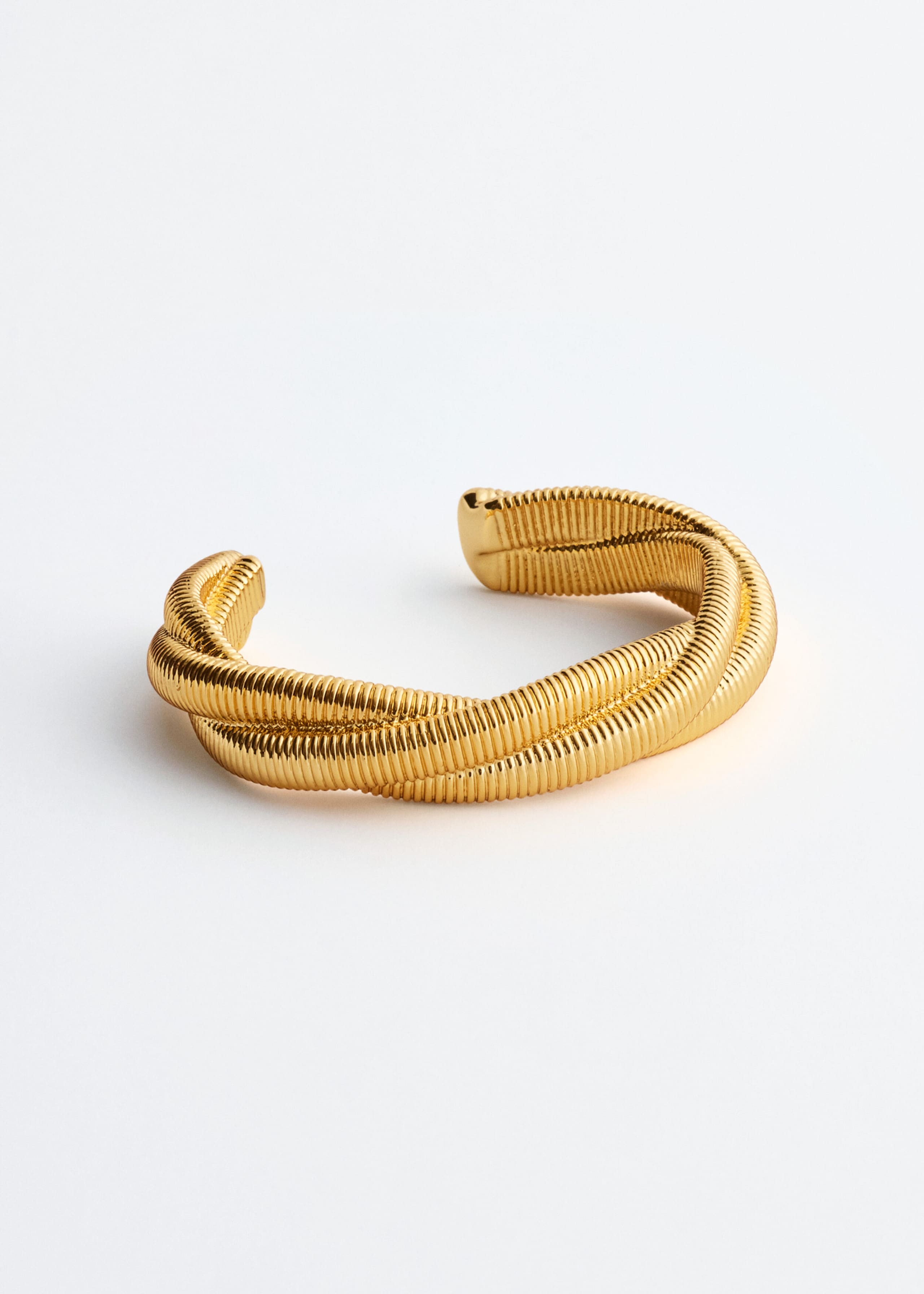Plated Brass Twist Cuff - Gold - Still Life