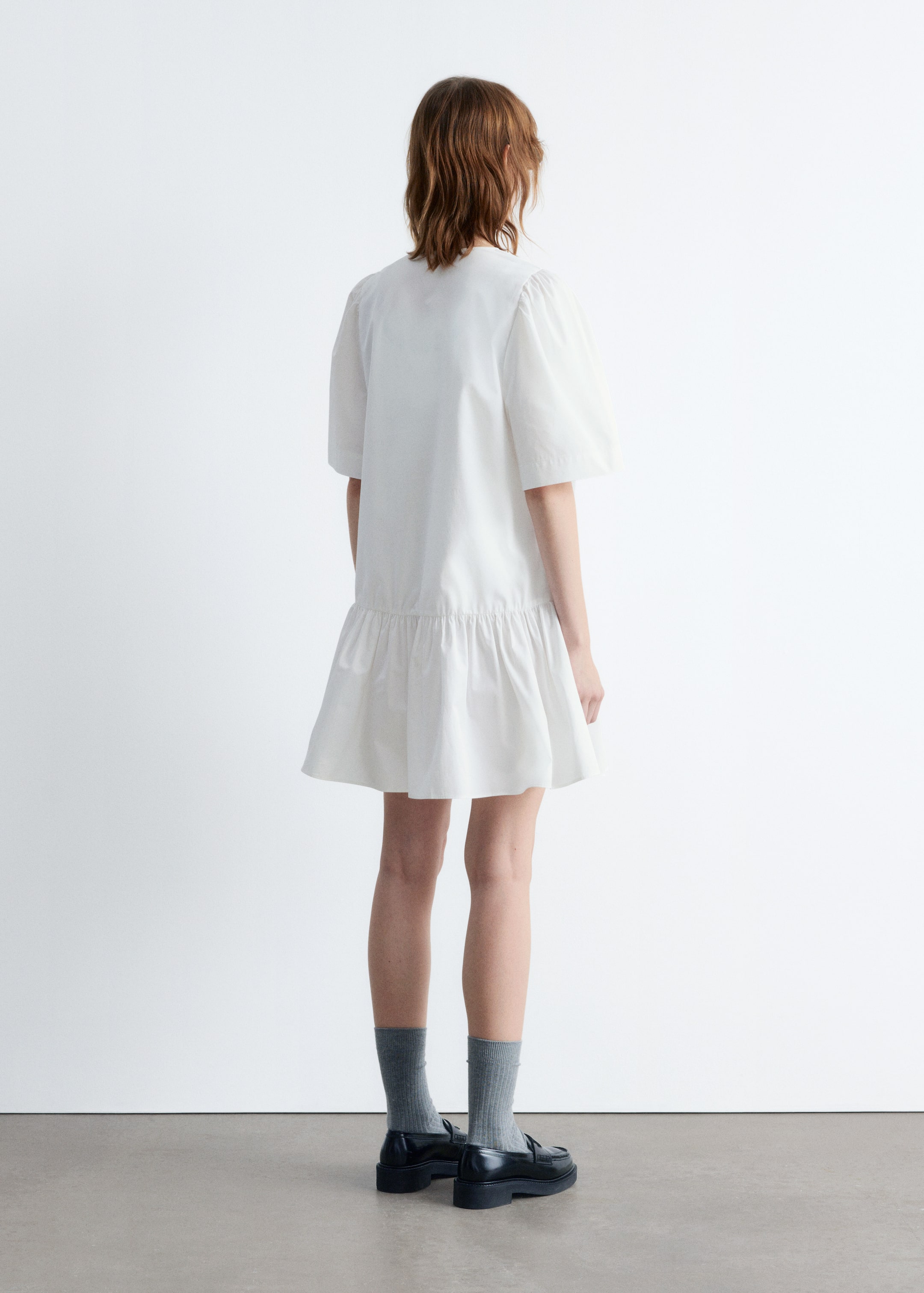 Se større billede: Peplum-minikjole - Hvid - DAME | H&M DK 5