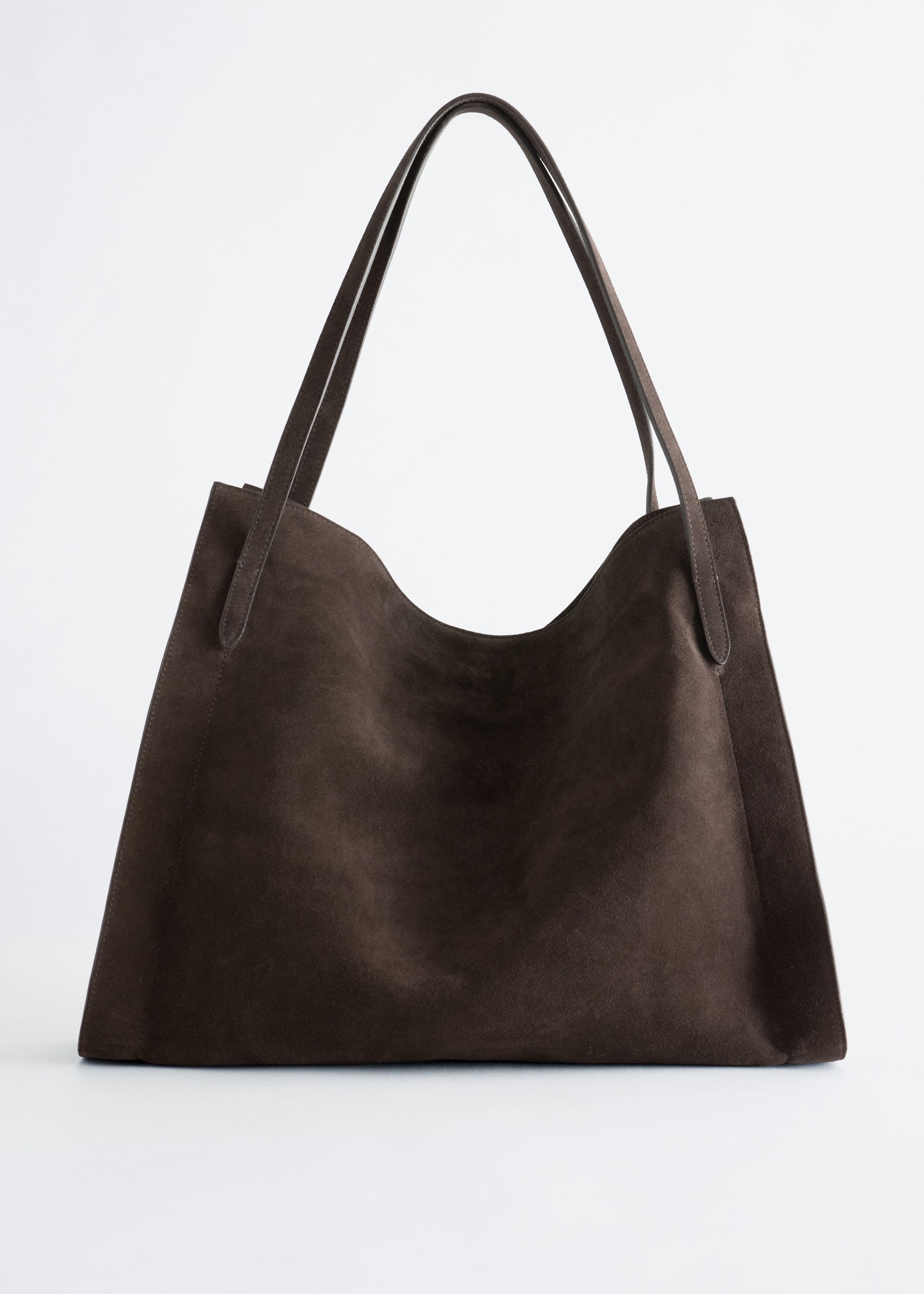 Soft Drape Open Tote - Dark Brown - Still Life