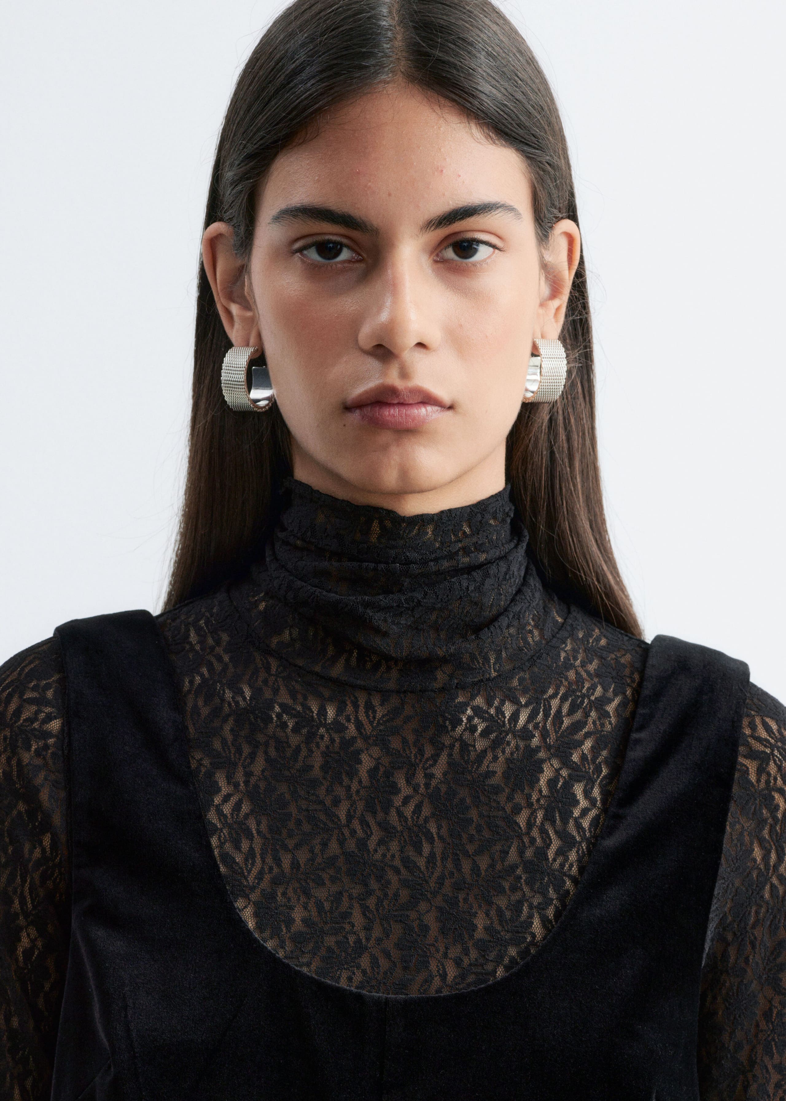 Velvet Mini Dress - Black - Lookbook