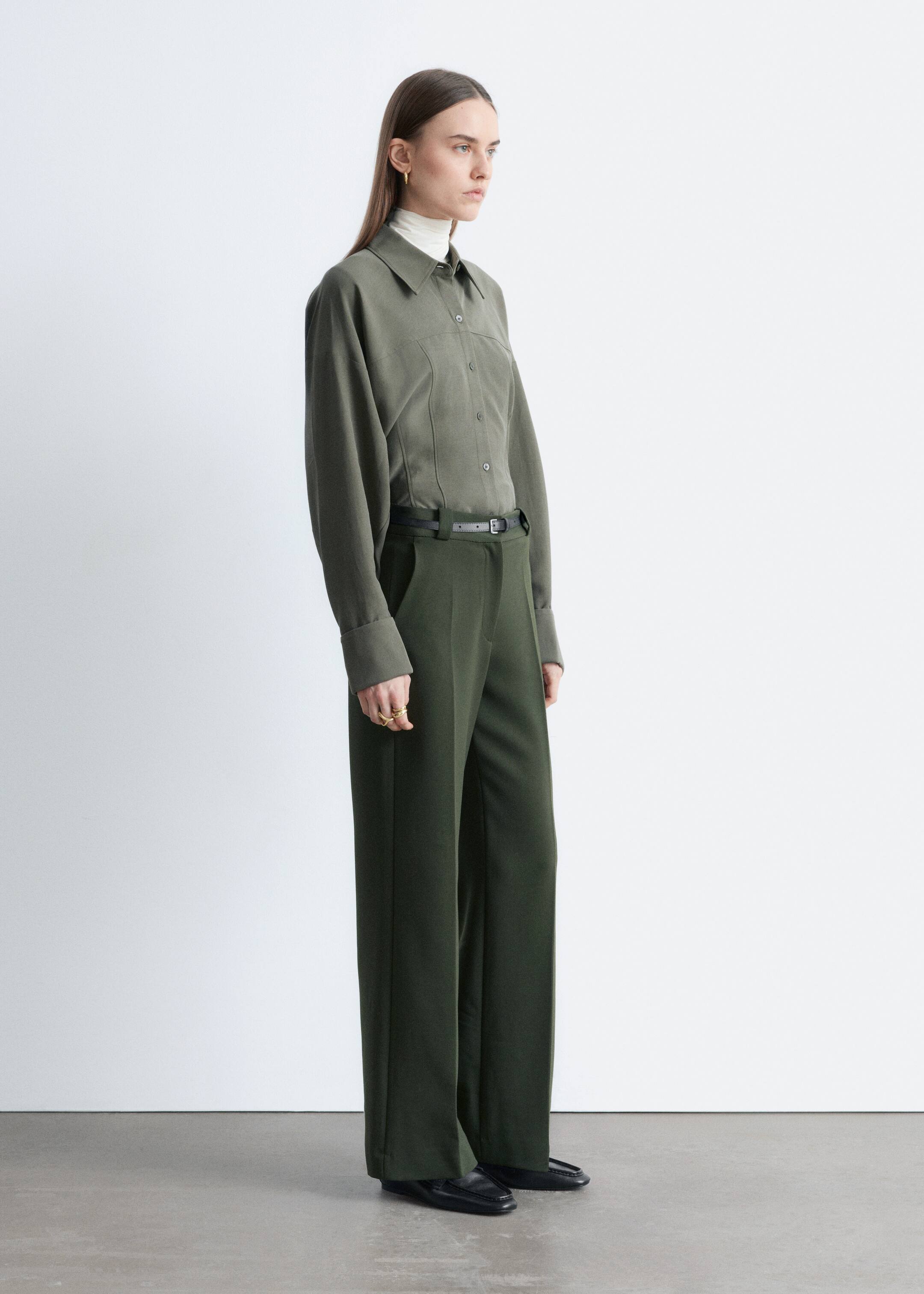 Größeres Bild ansehen: Press-Crease Trousers - Dunkelgrün - Ladies | H&M DE 5