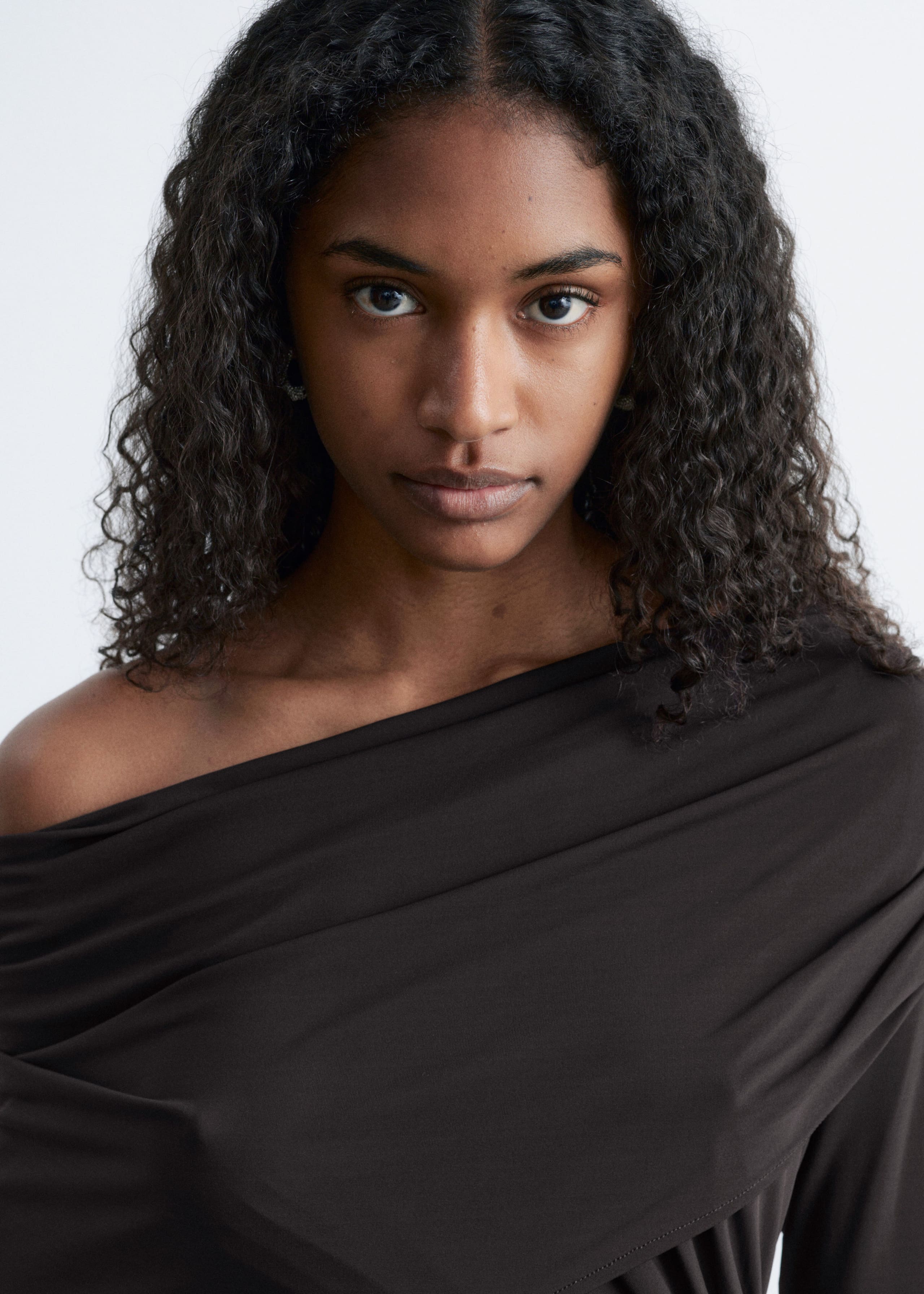 Image of Drapiertes Midikleid