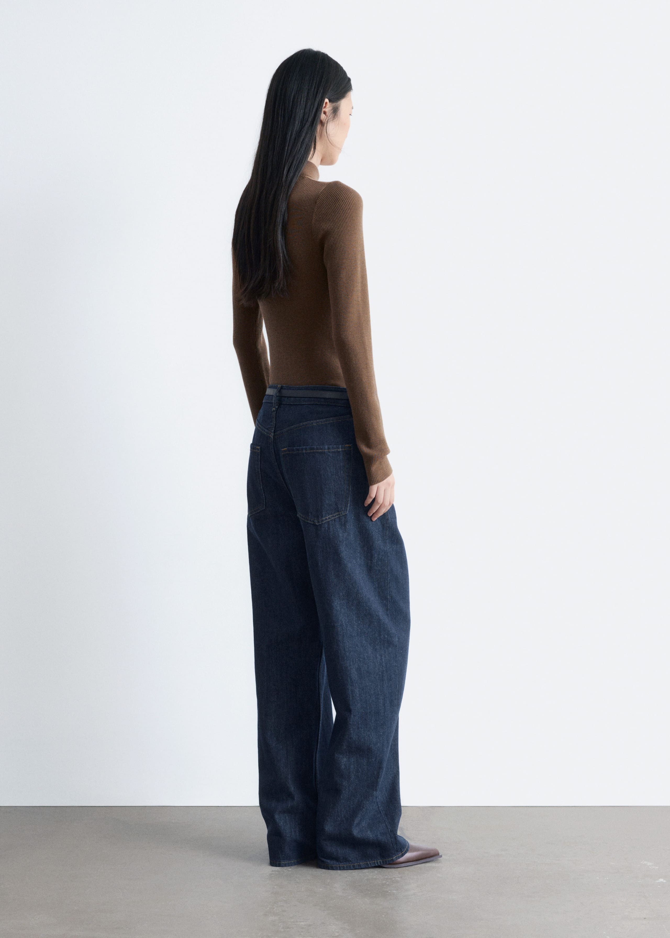 Image of Barrel-Leg Jeans