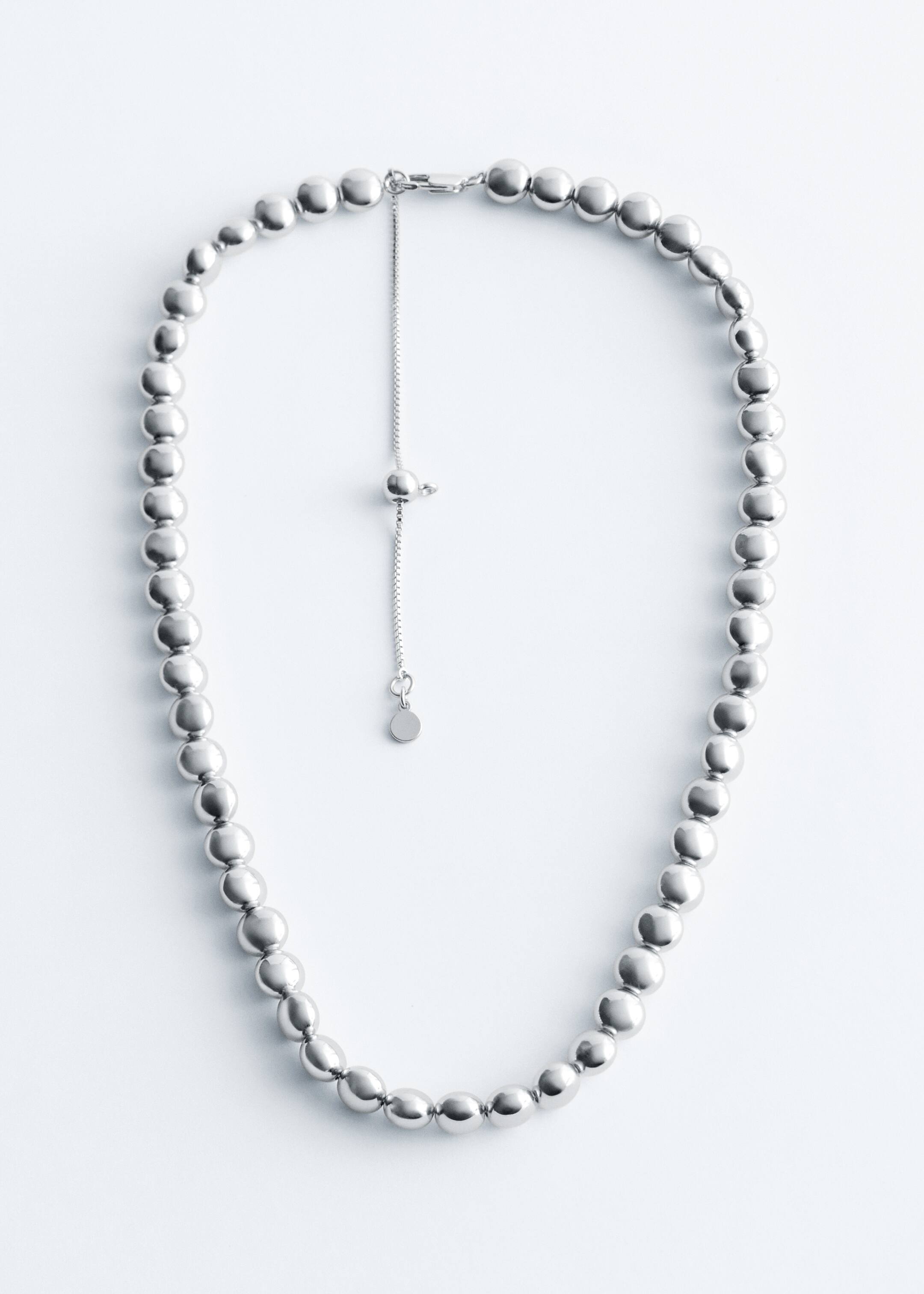 Visa större bild: Kort halsband med pärlor - Silver - DAM | H&M SE 3