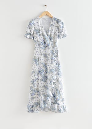 Blue/White Floral Print