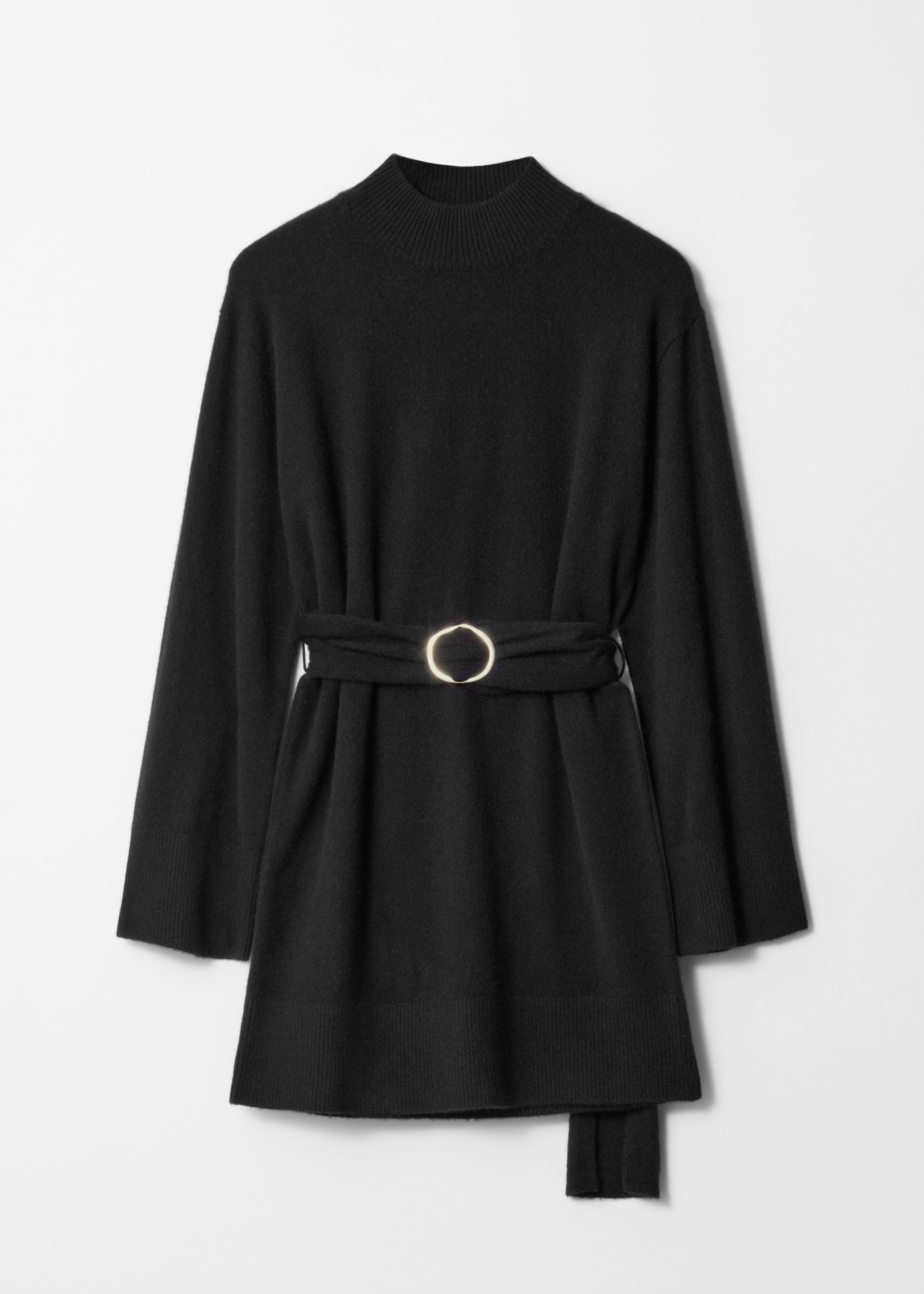 Minivestido de cachemira - Negro - Bodegón