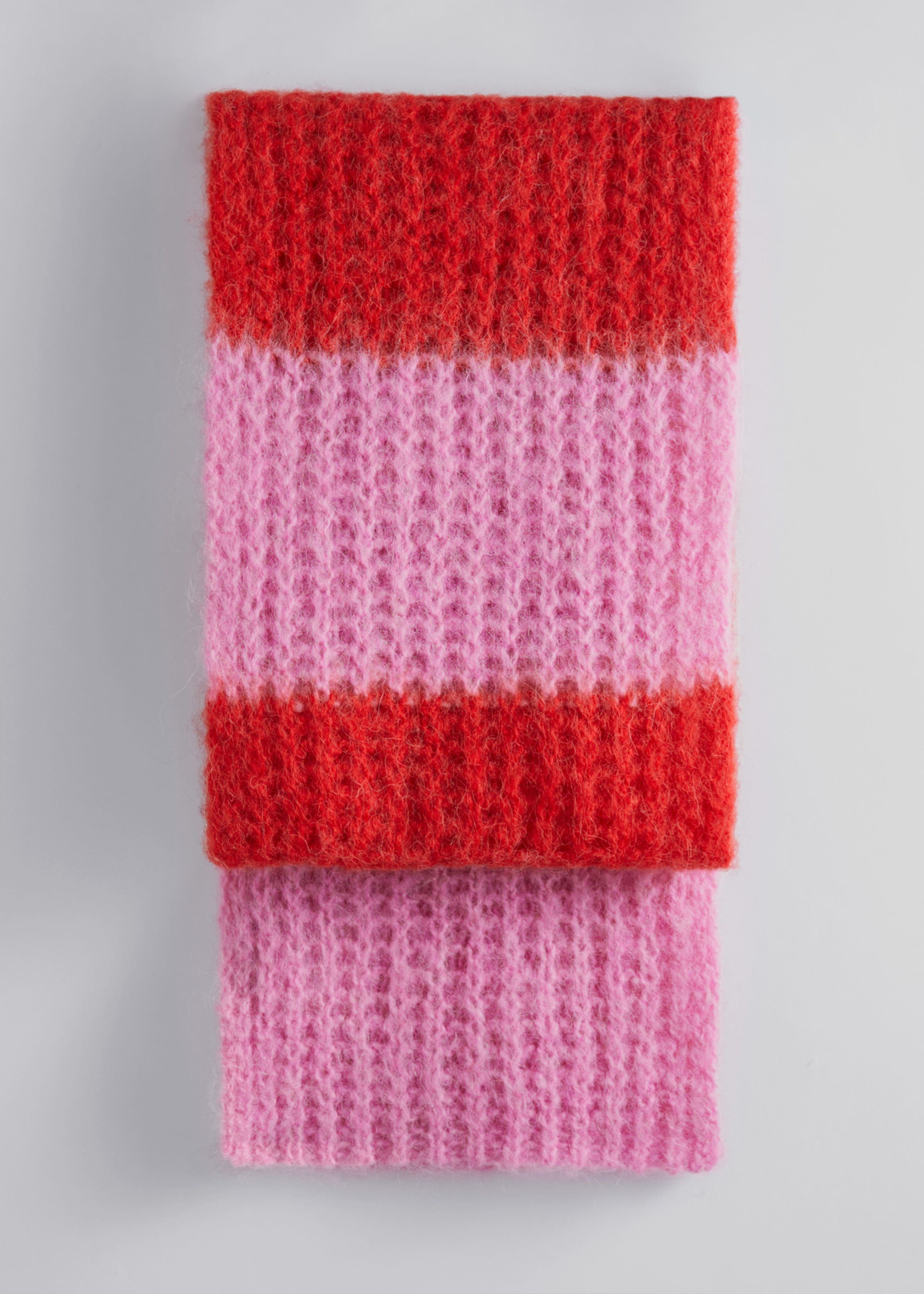 Striped Alpaca-Blend Scarf - Ecru/Cream - Still Life