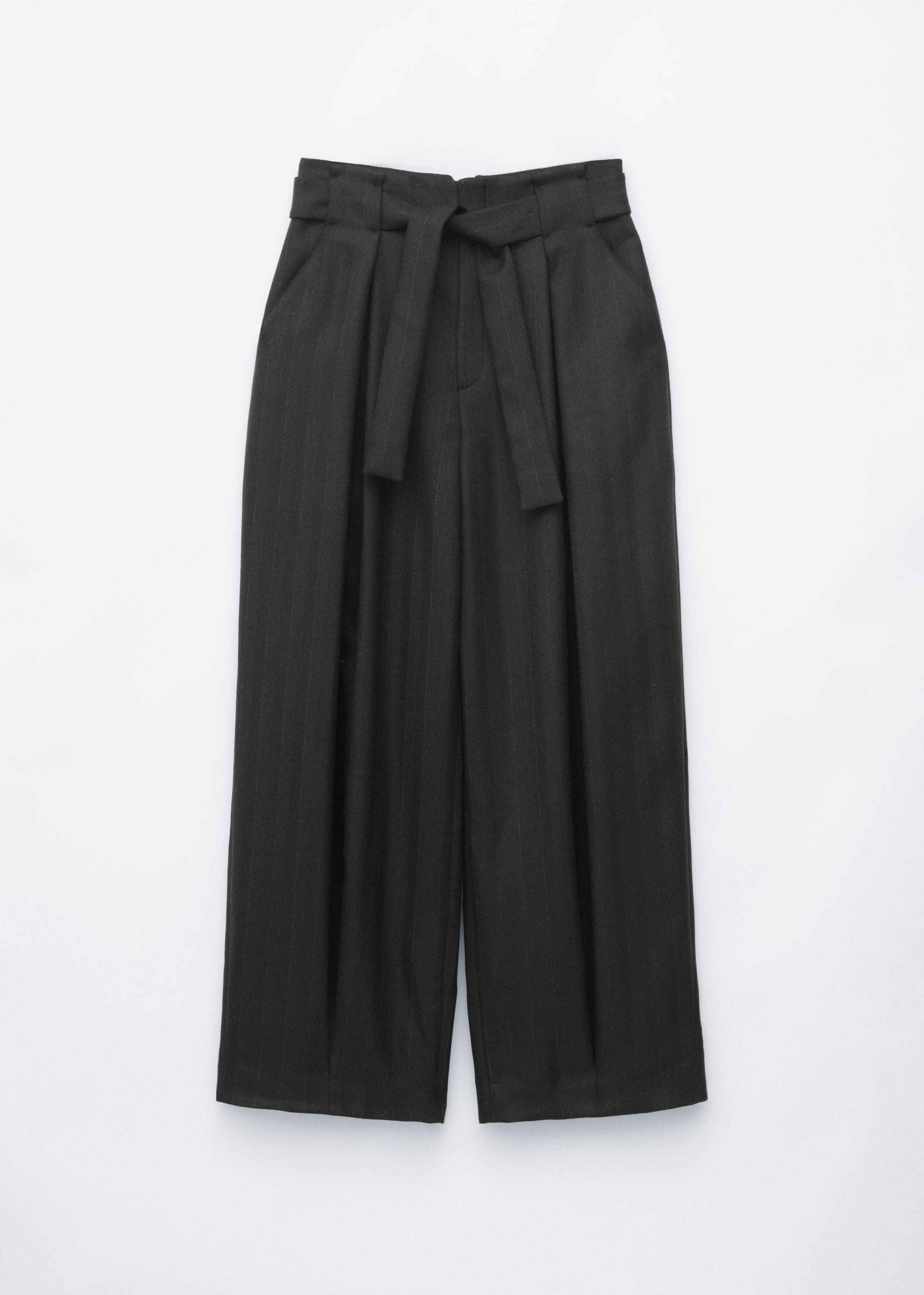 Paperbag-Hose aus Wolle - Schwarz - Stillleben