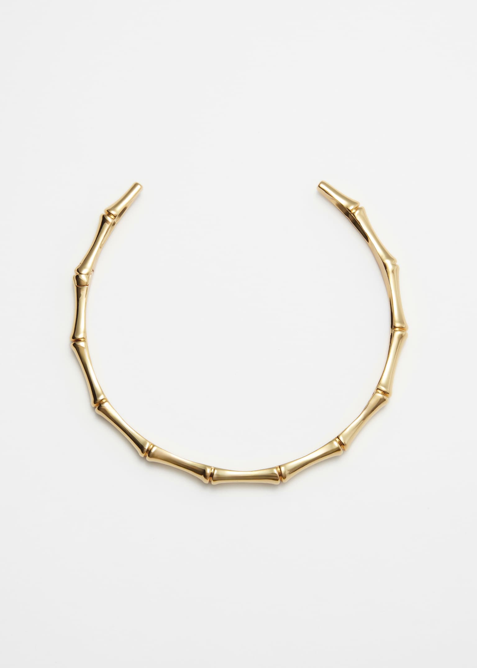 Collier ras du cou façon bambou - Doré - 2