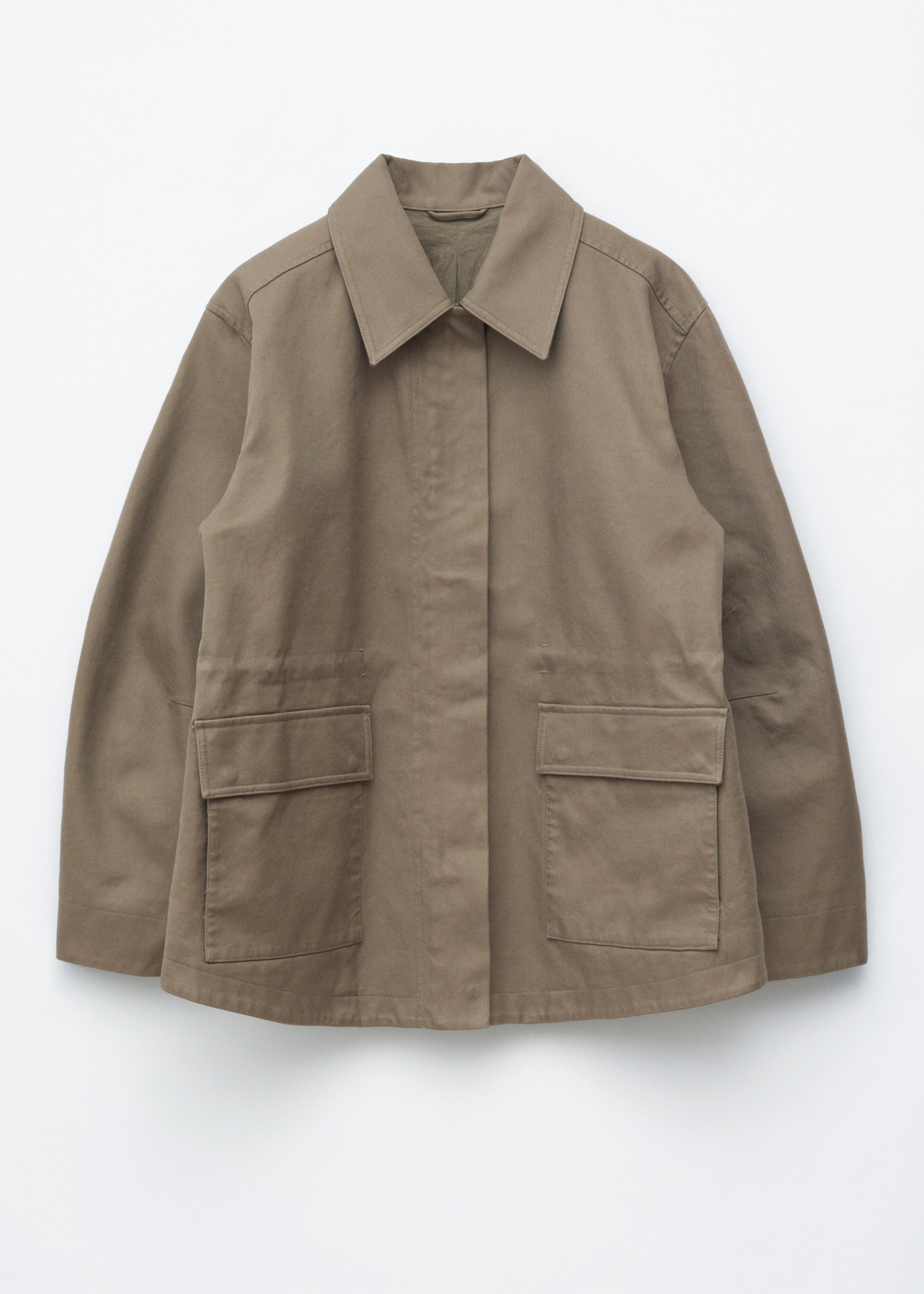 Oversized Drawstring Utility Jacket - Khaki Green - & Other Stories BE