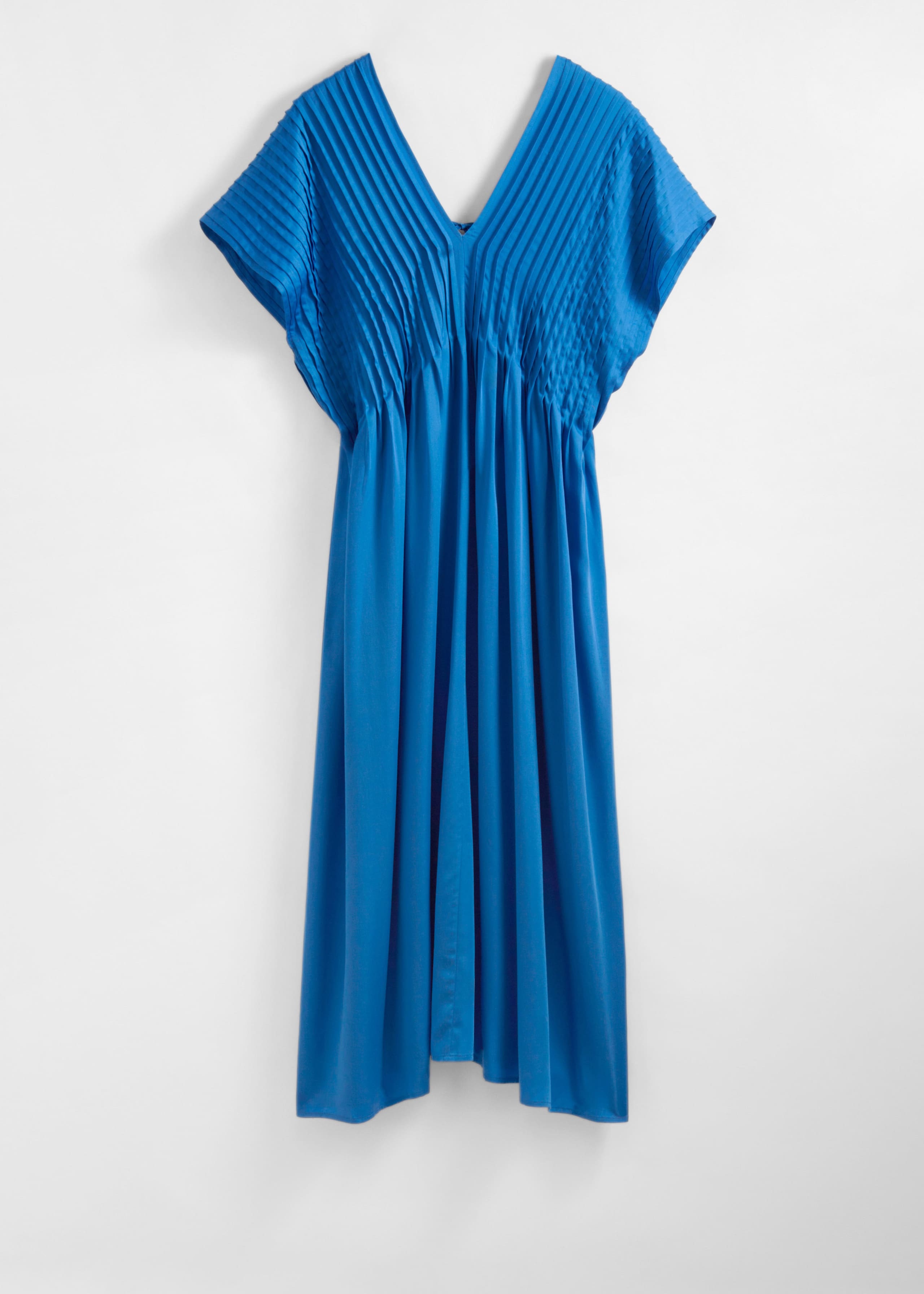 Midikleid mit Falten - Cremefarben - Stillleben
