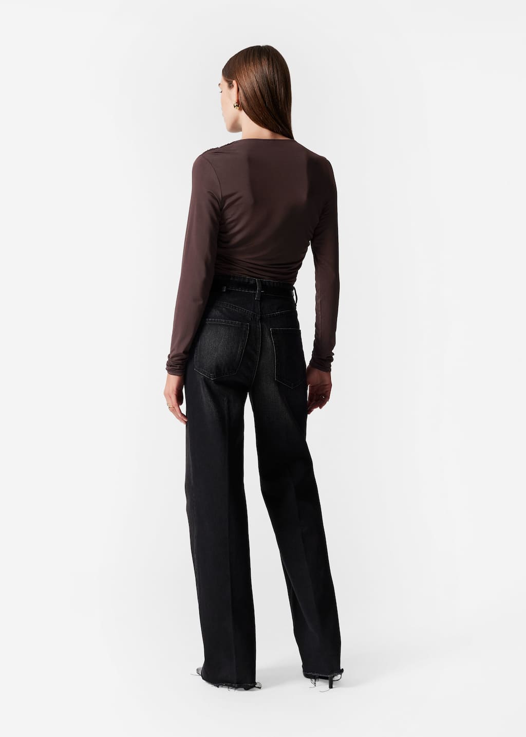 Haut portefeuille froncé - Vert - Lookbook